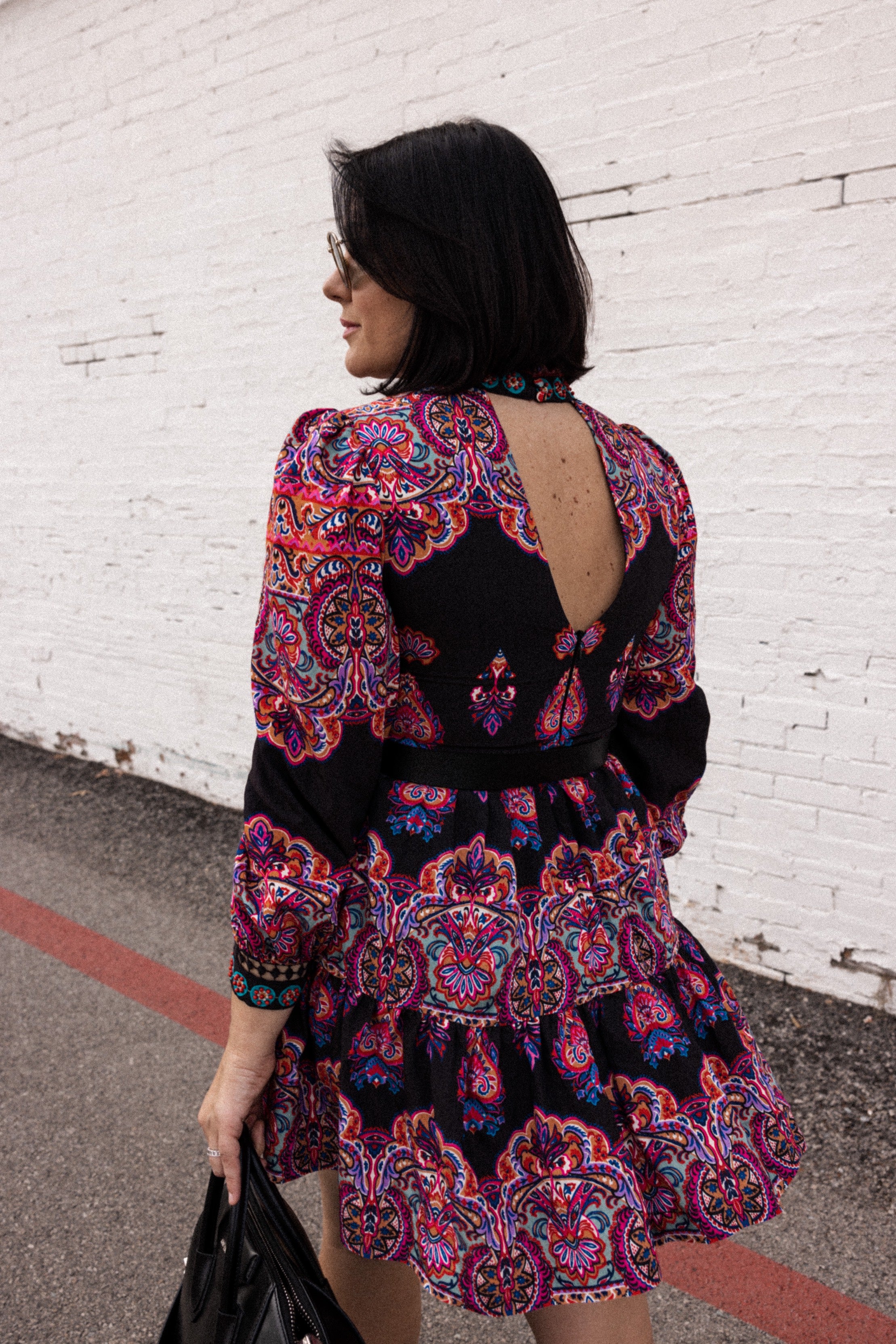By Anthropologie Tiered Mix-Print Dress