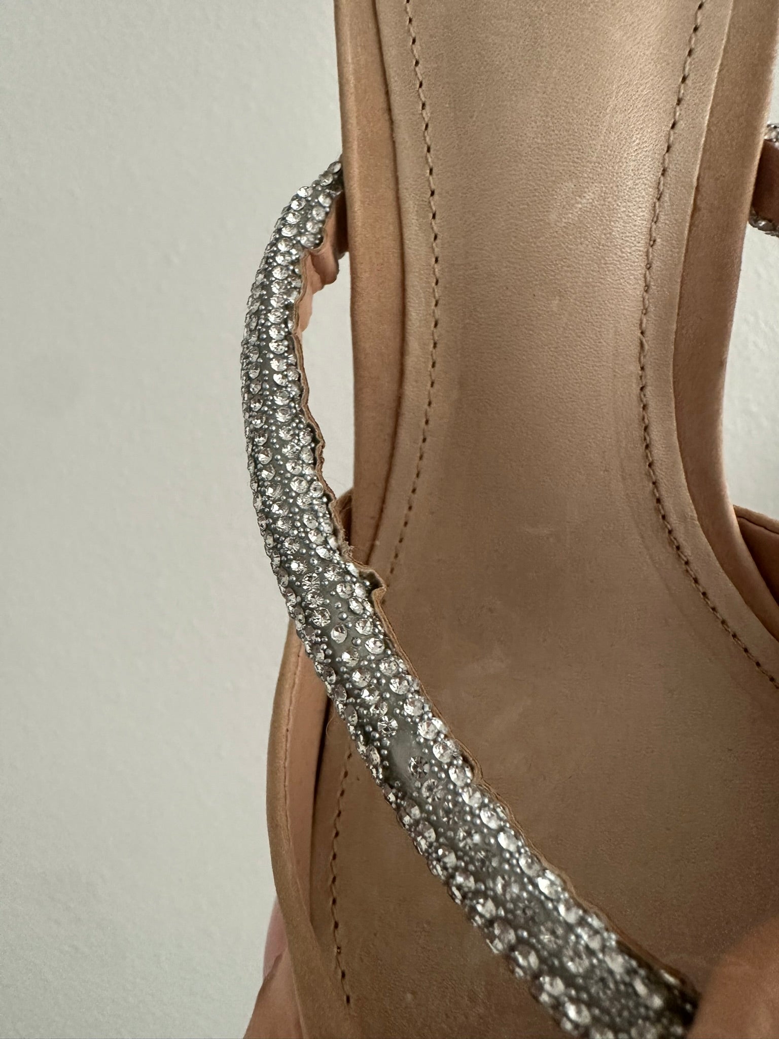Pointed Toe Mule with Embellished Strap