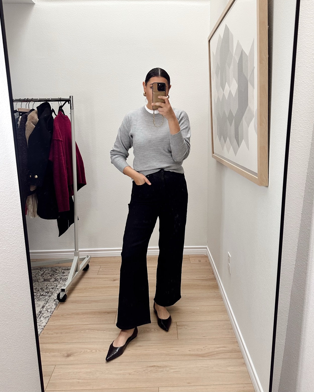 Relaxed Crewneck Sweater in Merino-Silk Blend