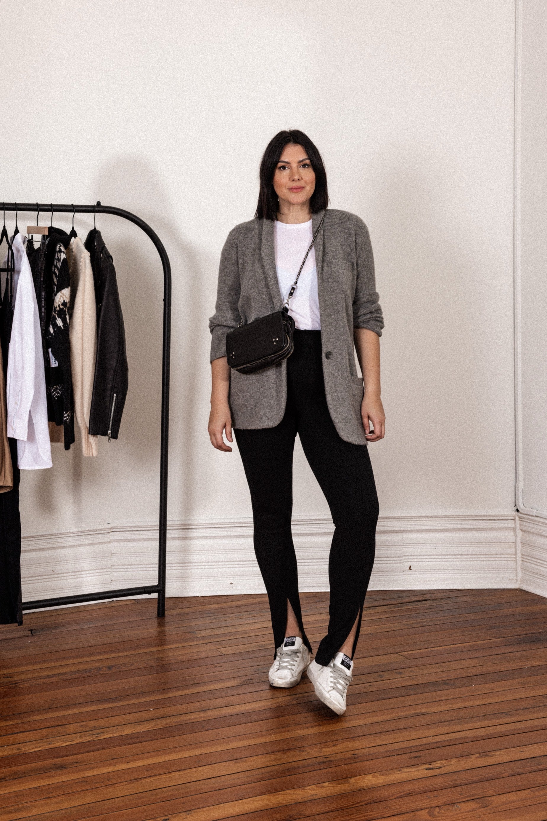 Extra High-Waisted Stevie Skinny Split-Hem Pants