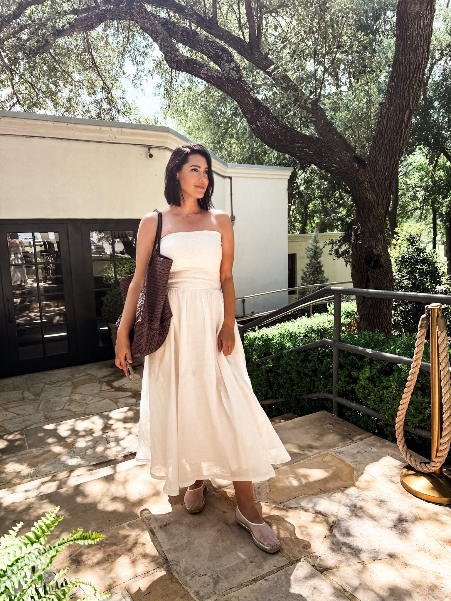 Strapless mixy dress