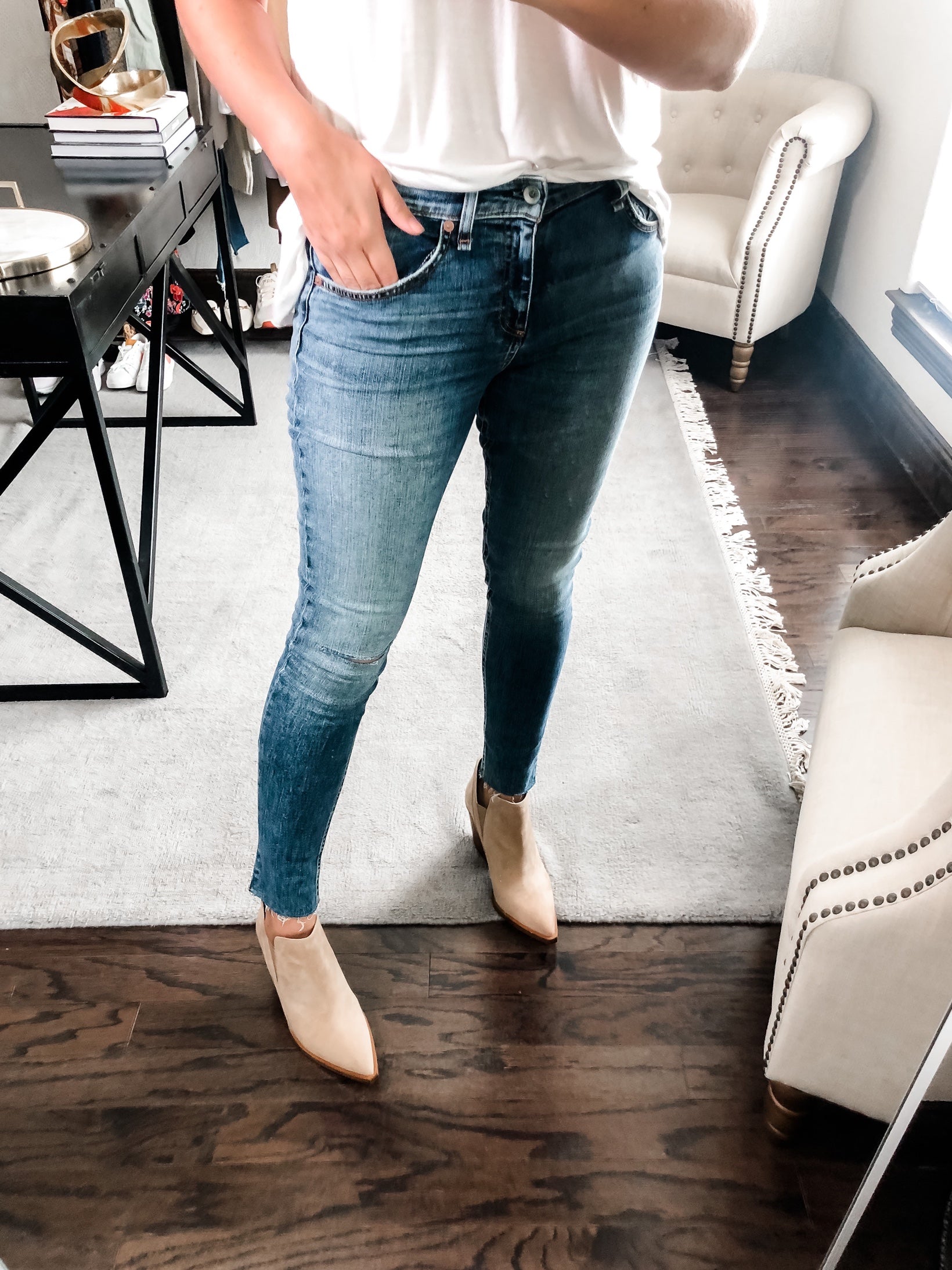 Gradina Block Heel Bootie