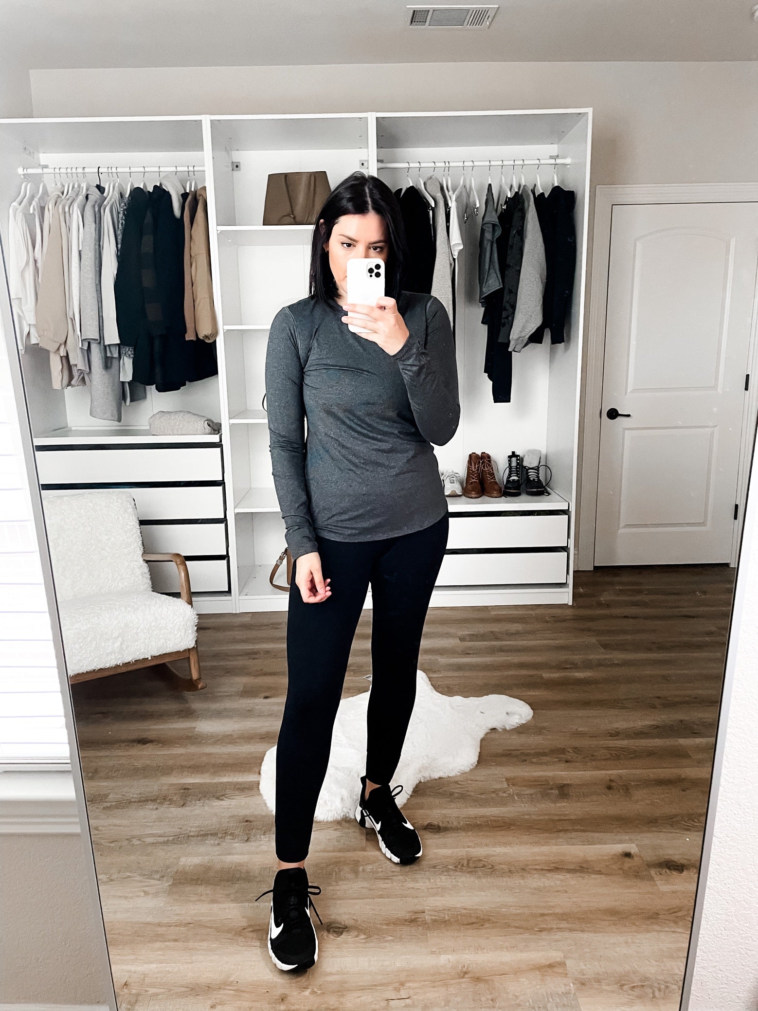 Restore Soft Lite Long Sleeve T-Shirt in grey