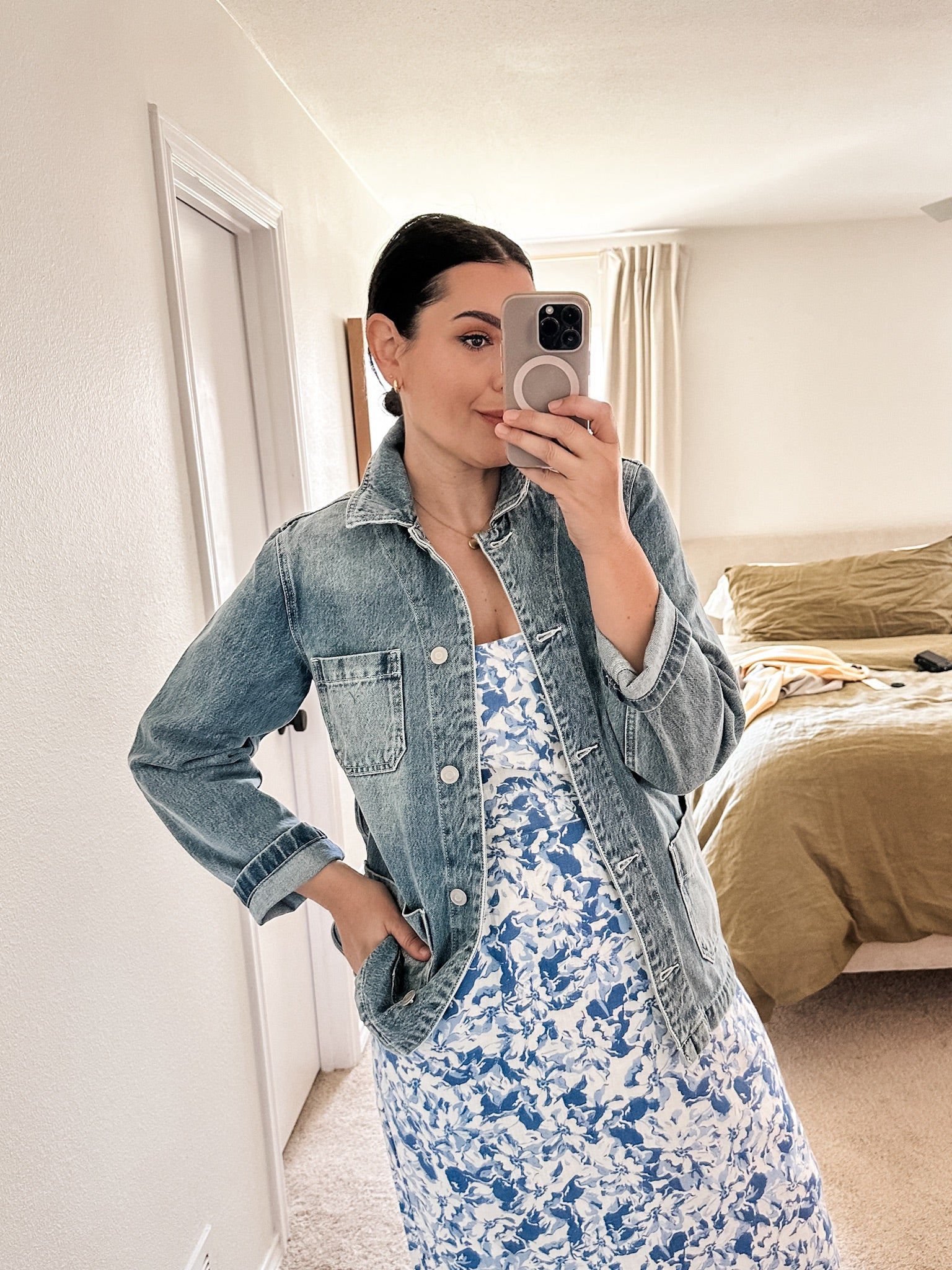 100% Organic Cotton Denim Chore Jacket