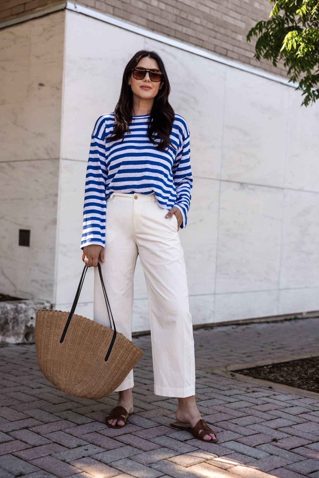 Como woven tote