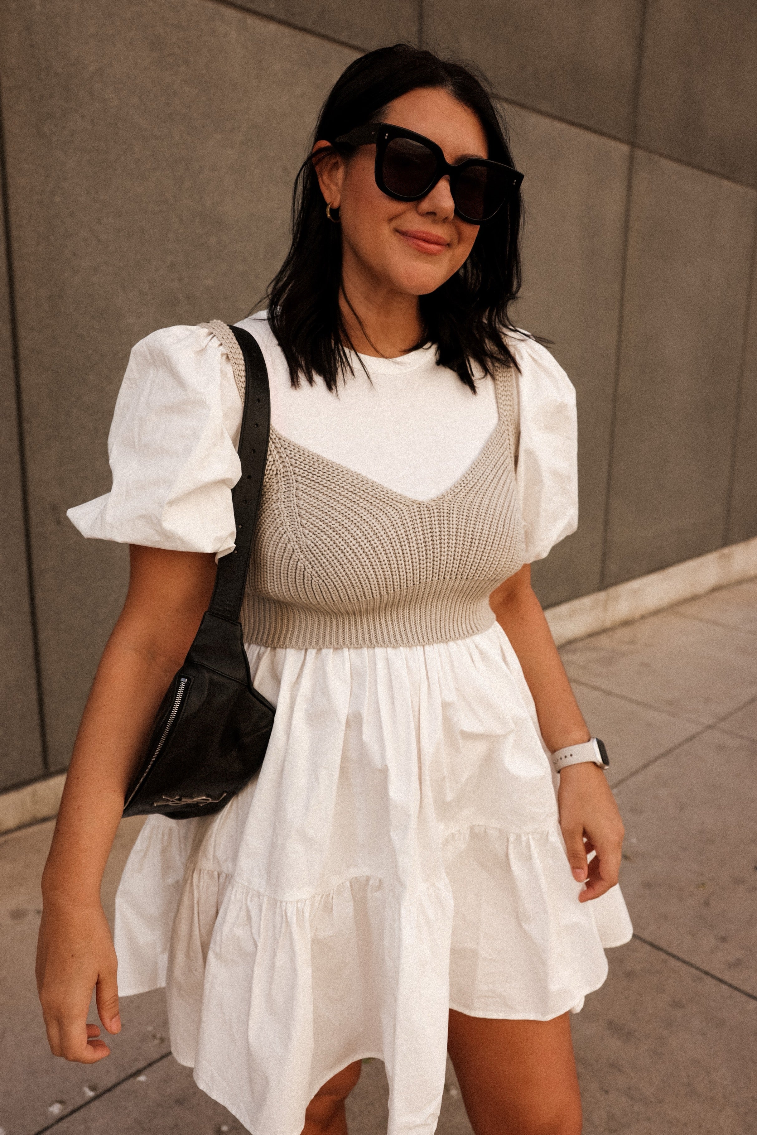 Raya Mixed Media Dress