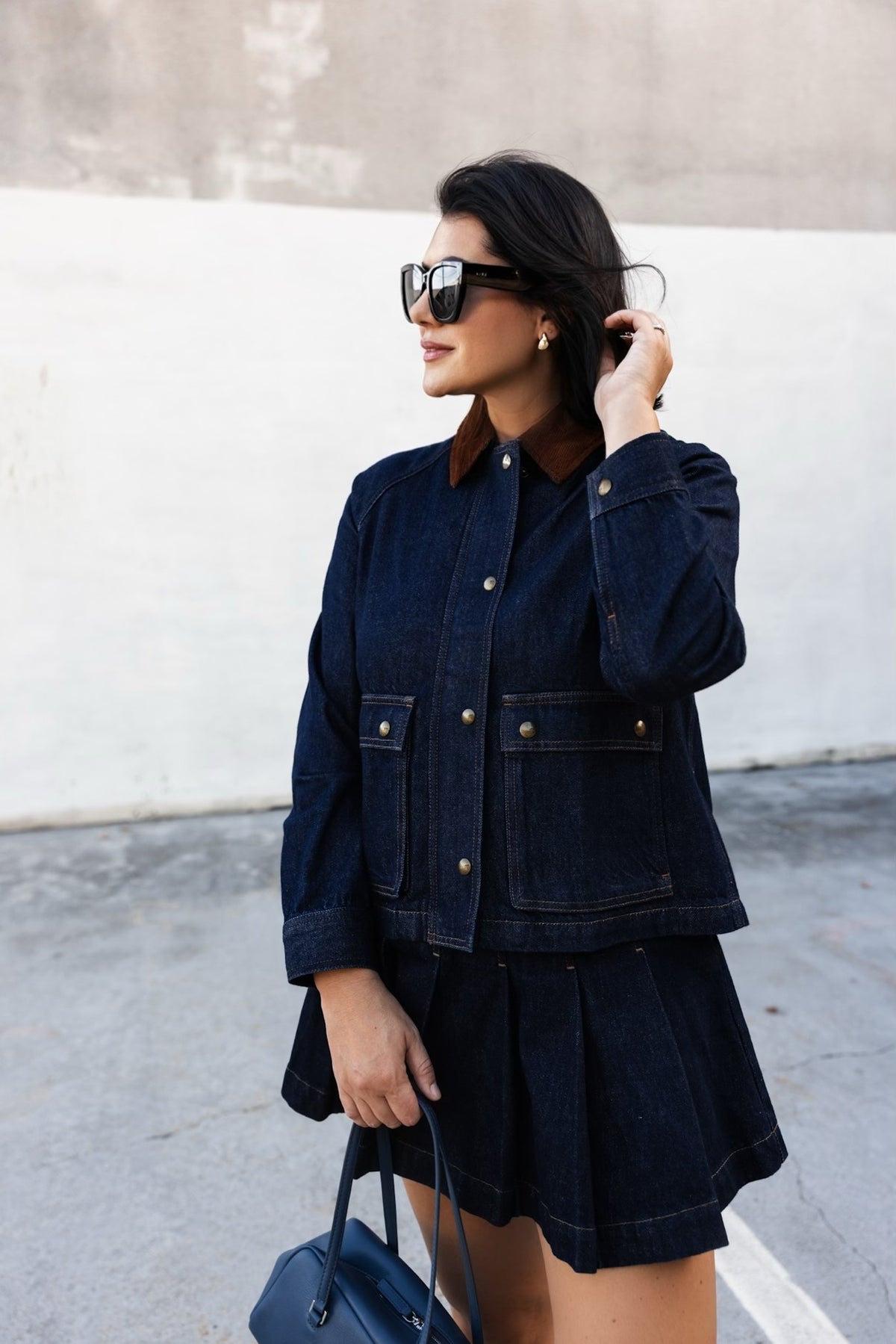 Denim Trapeze Jacket