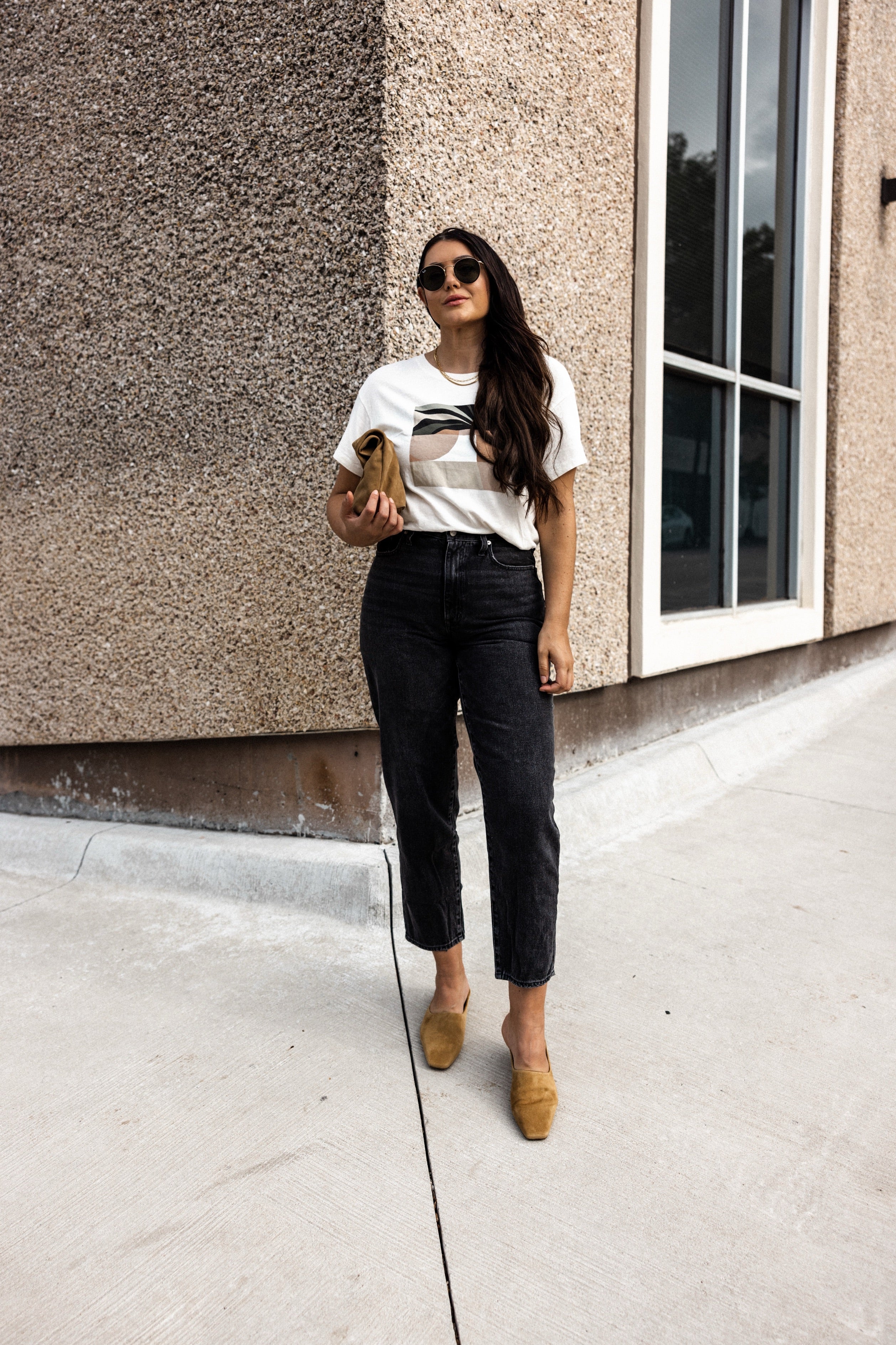 Valentina Suede Square Toe Mule