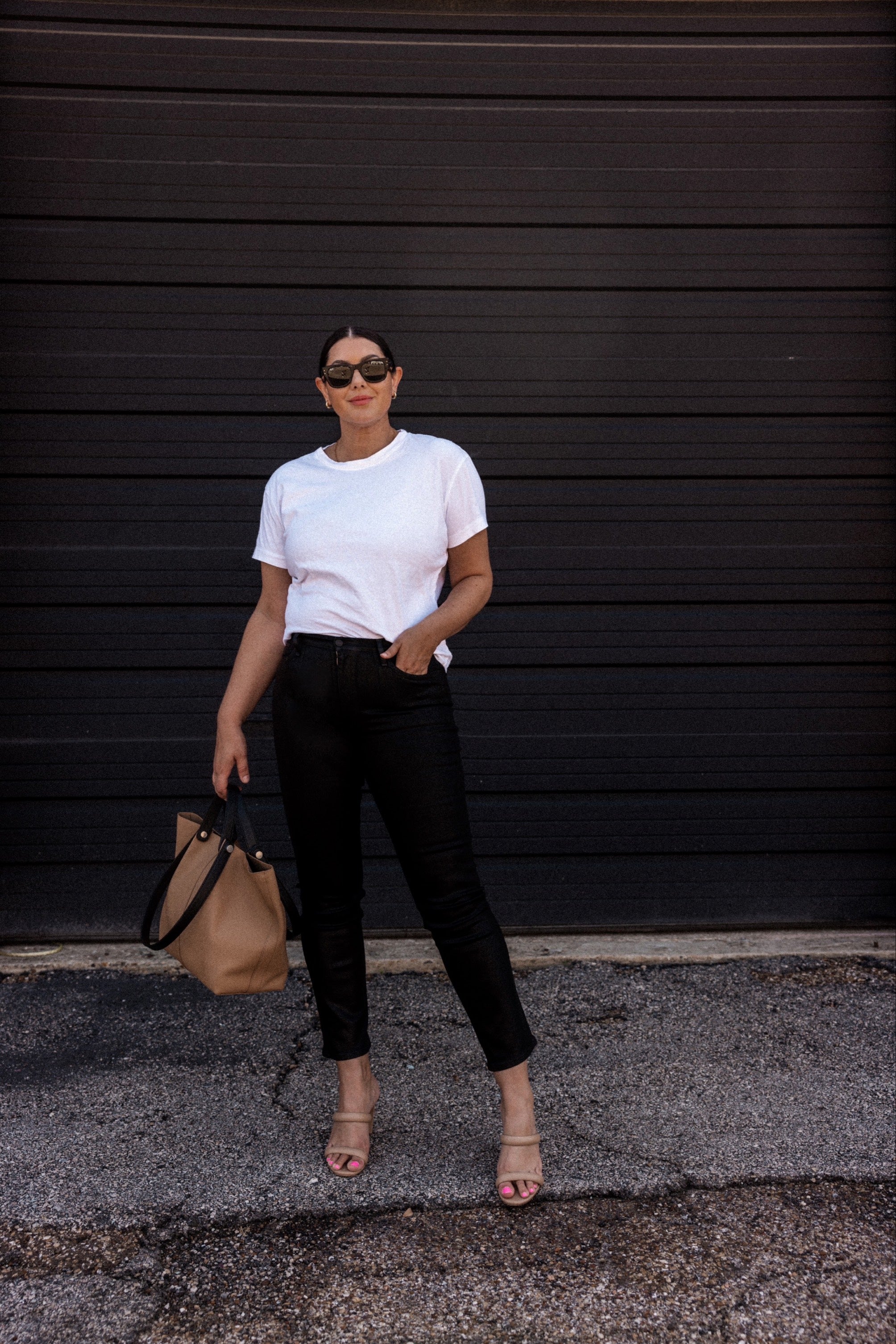Barbara Coated High Waist Bootcut Jeans