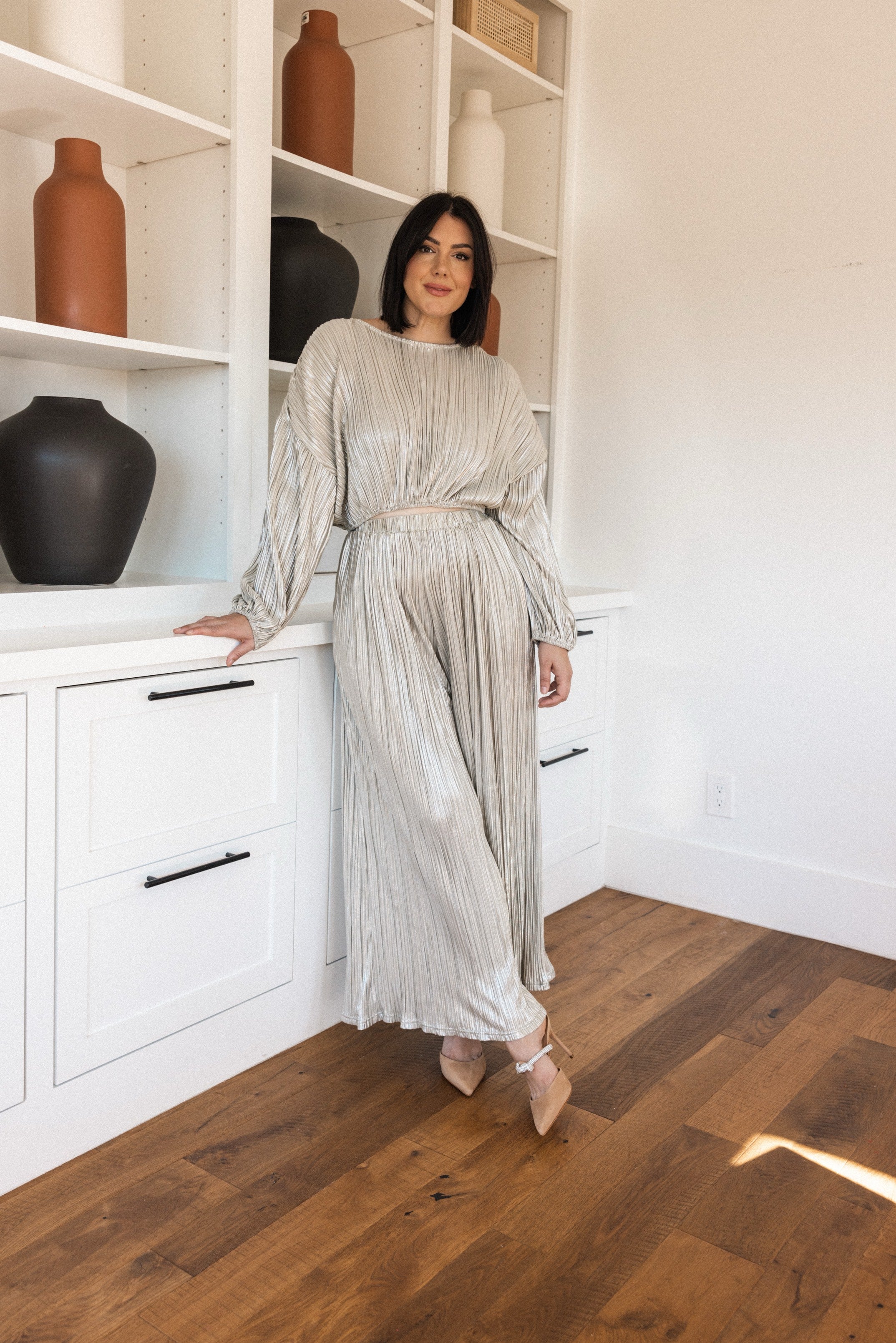 Pointed Toe Mule with Embellished Strap