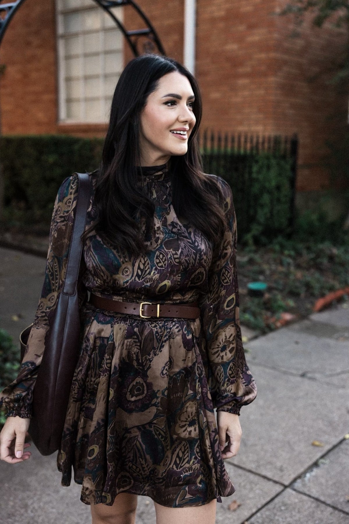 Floral Long Sleeve Minidress