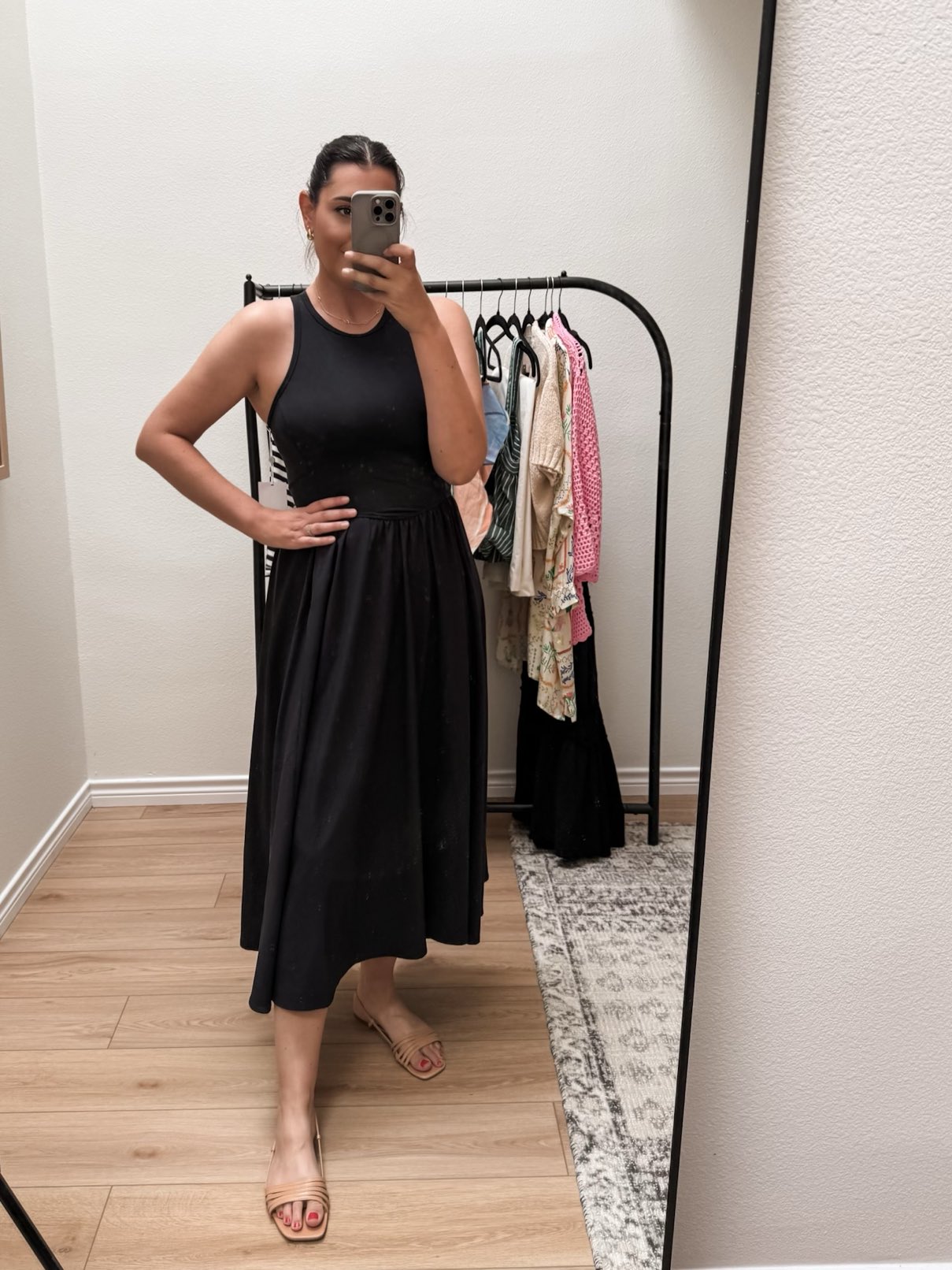 Effortless Cutout Back Hybrid Dress