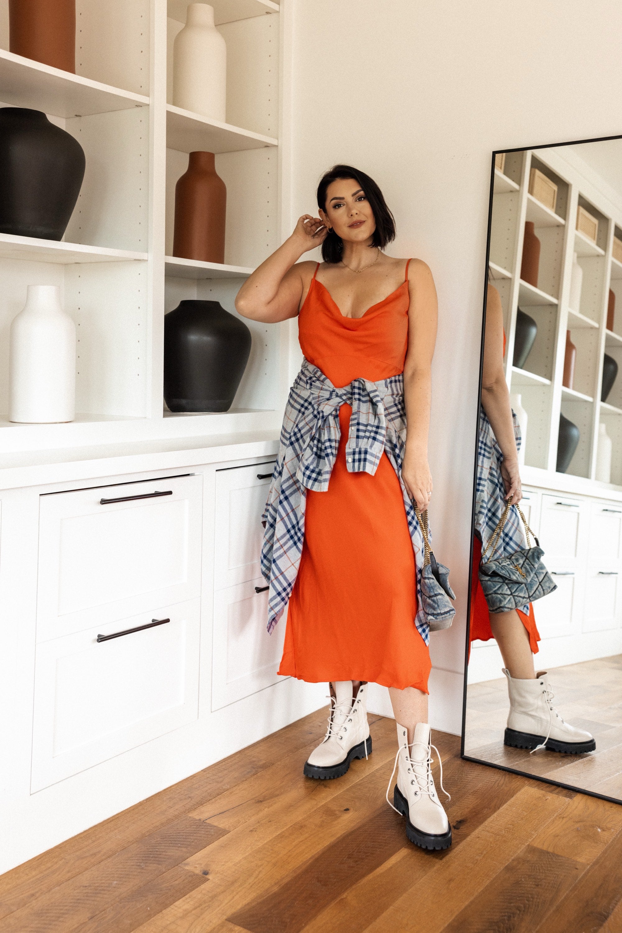 Oversized Checked Flannel Shirt