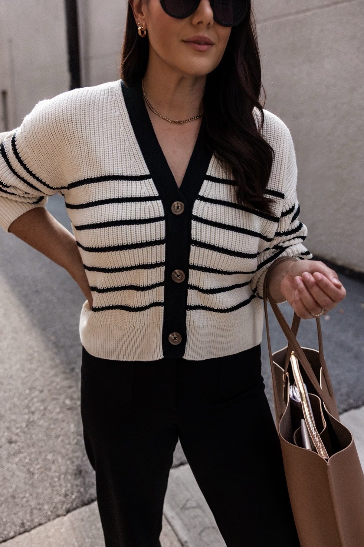 100% Organic Cotton Fisherman Boxy Cropped Cardigan