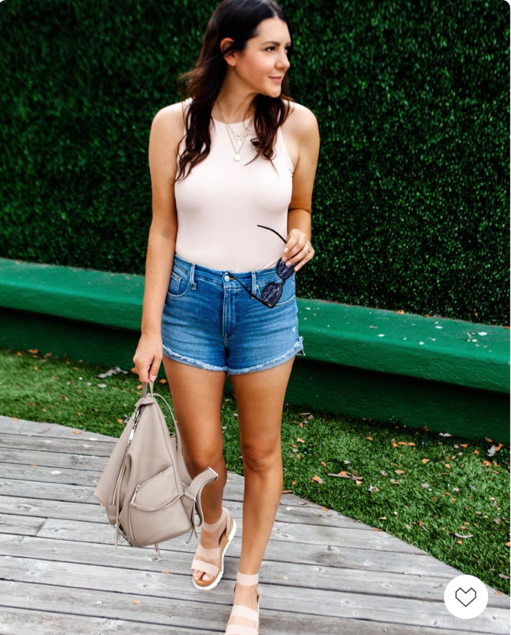 Good Curve High Waist Denim Shorts