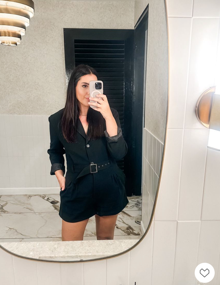 Belted Blazer Romper