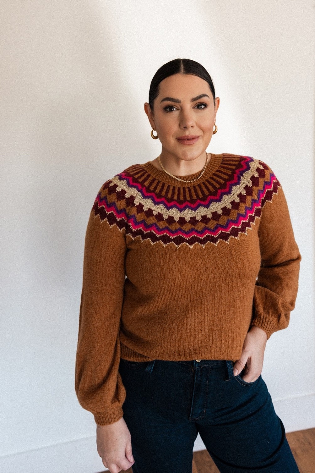 Scalloped Neck Sweater