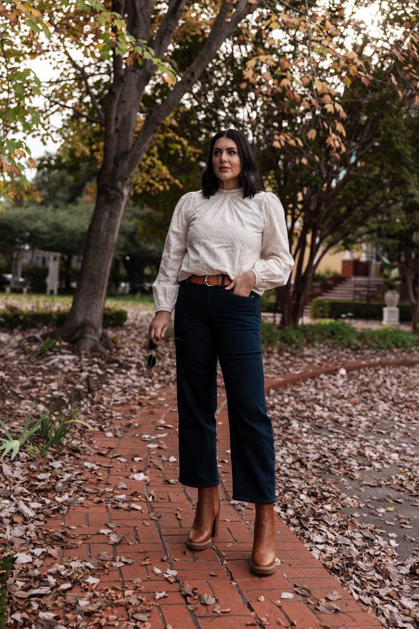 Embroidered Long Sleeve Blouse