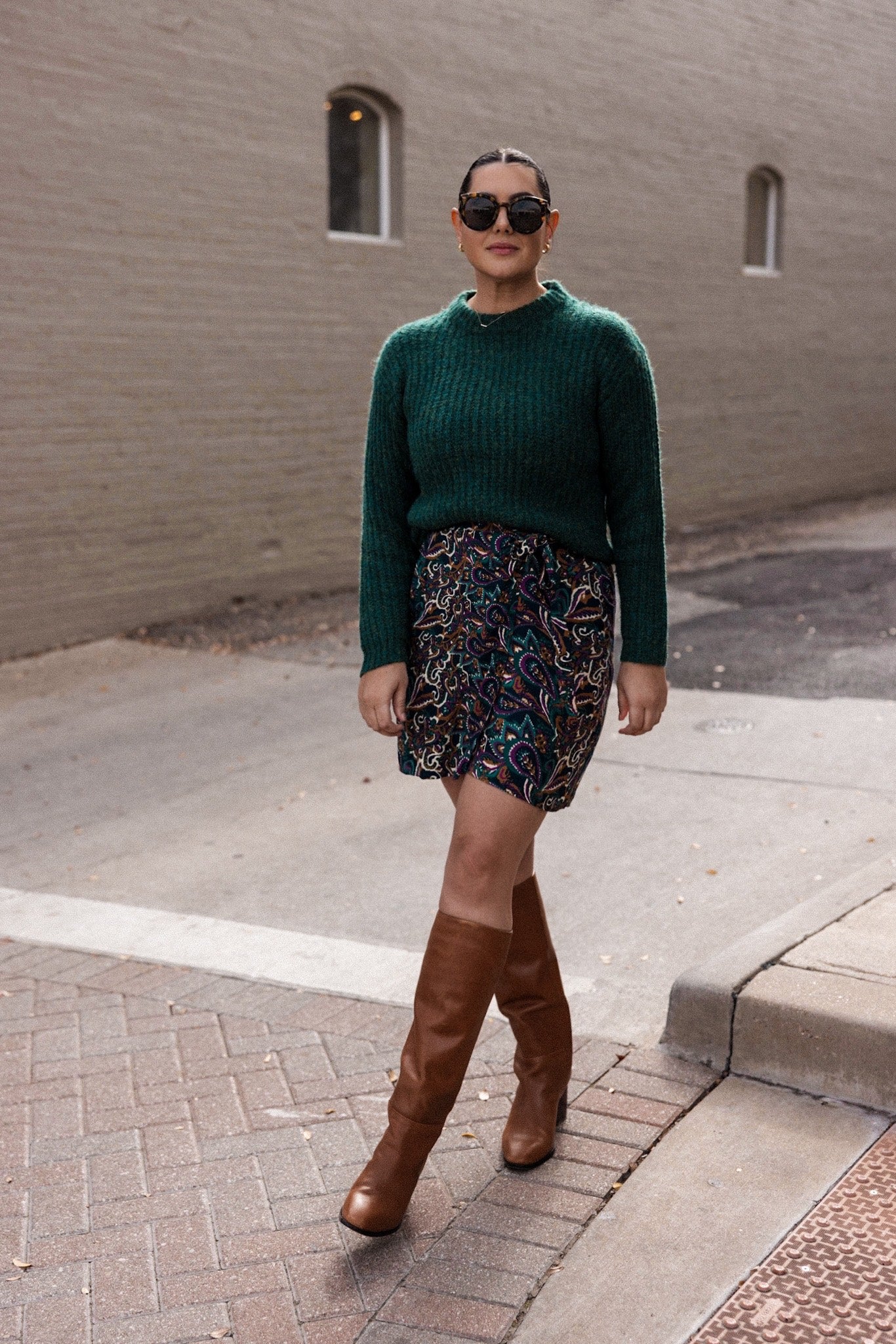 Paisley Wrap Tie Skirt