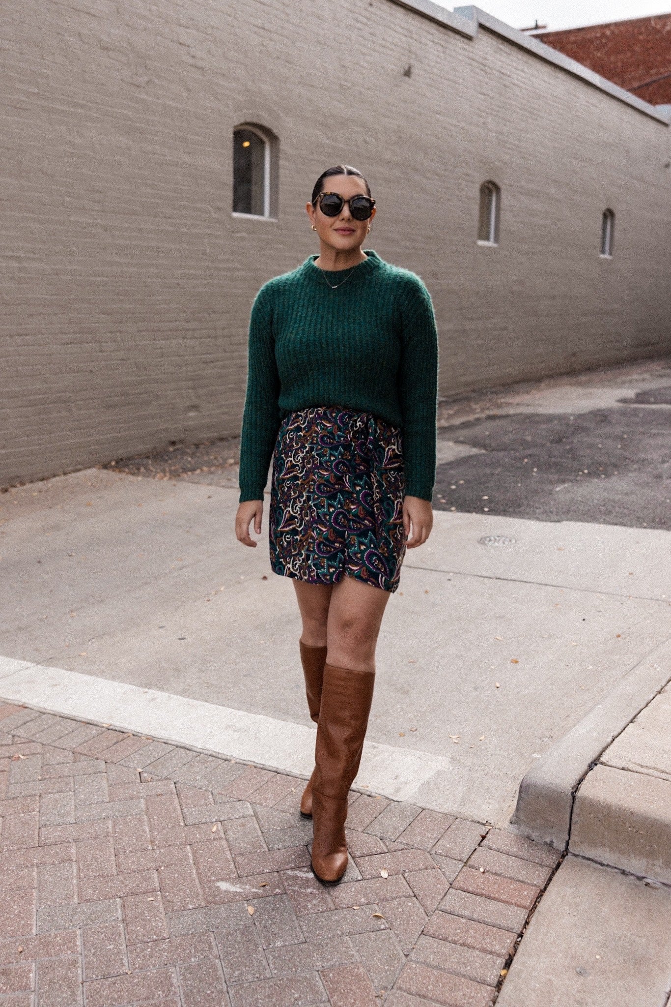 Paisley Wrap Tie Skirt