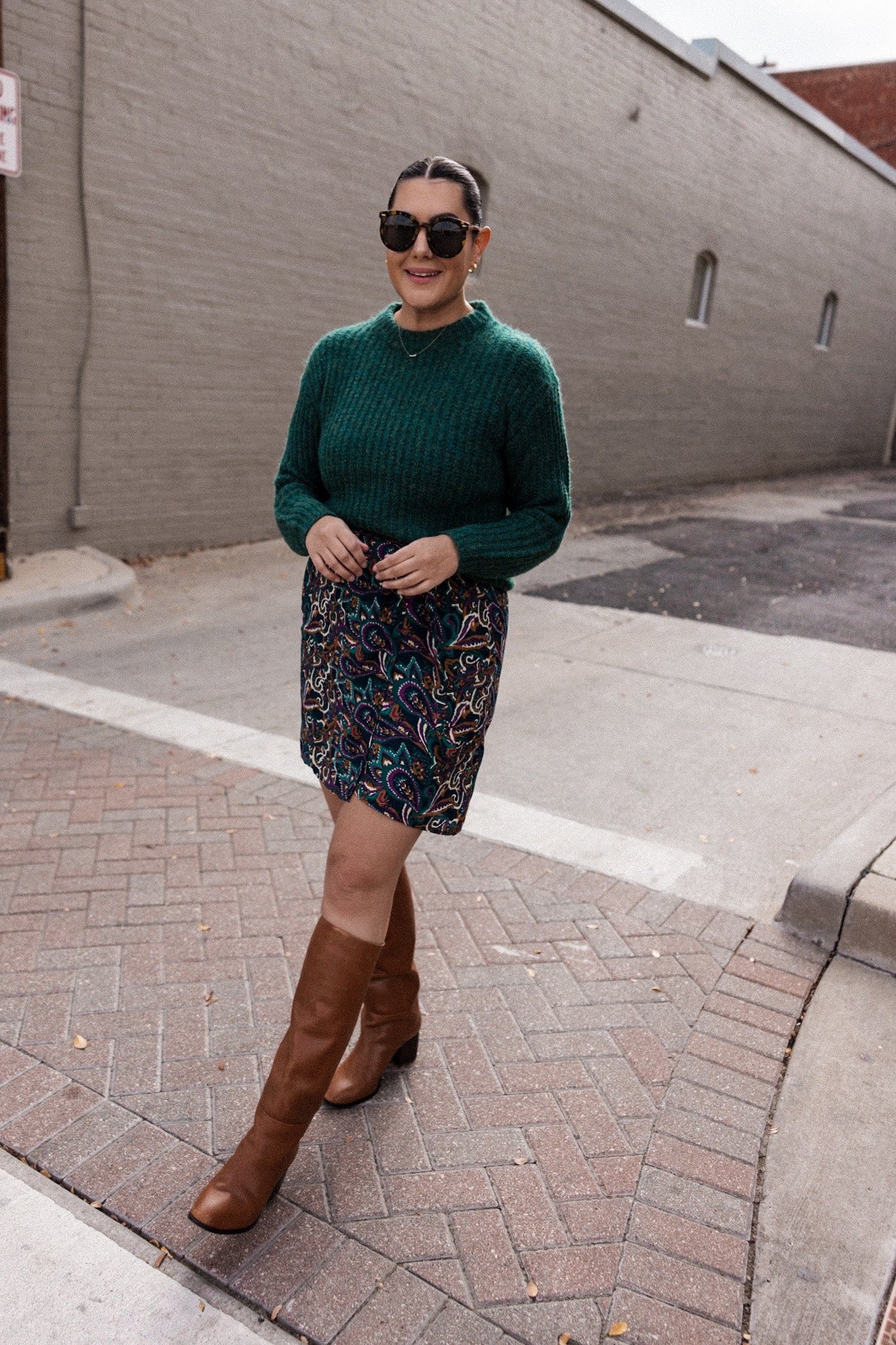 Paisley Wrap Tie Skirt