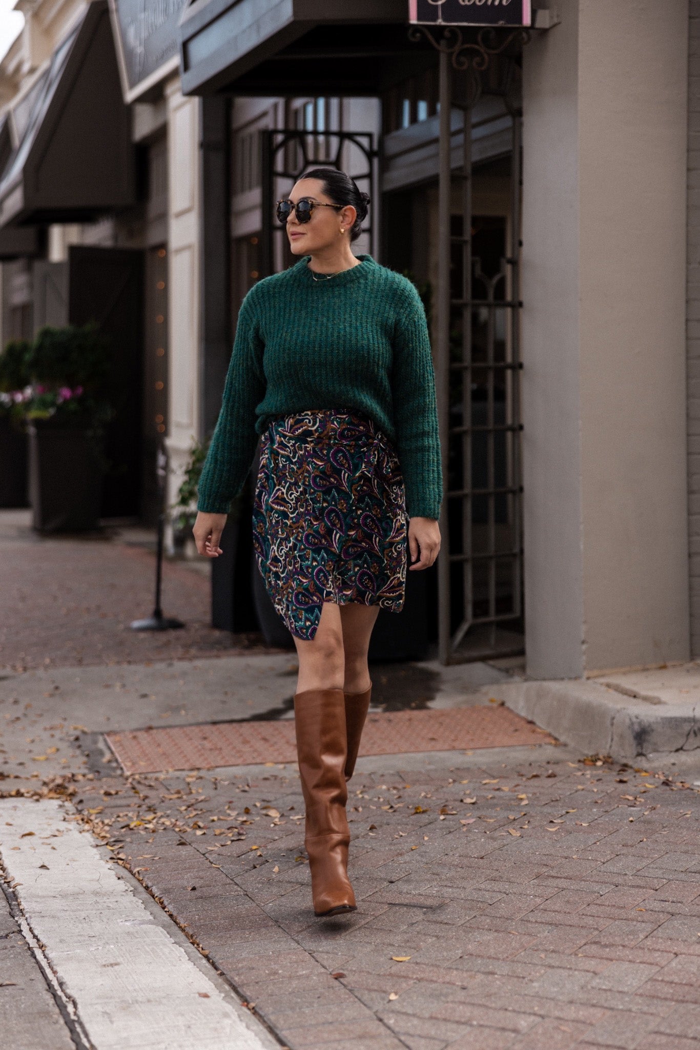 Paisley Wrap Tie Skirt