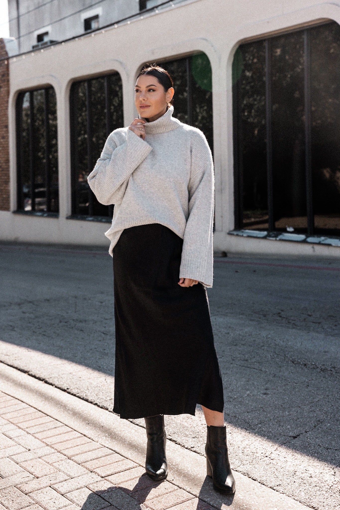 Oversized Turtleneck Pullover