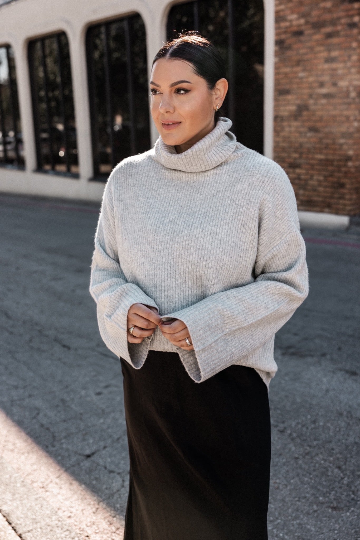 Oversized Turtleneck Pullover