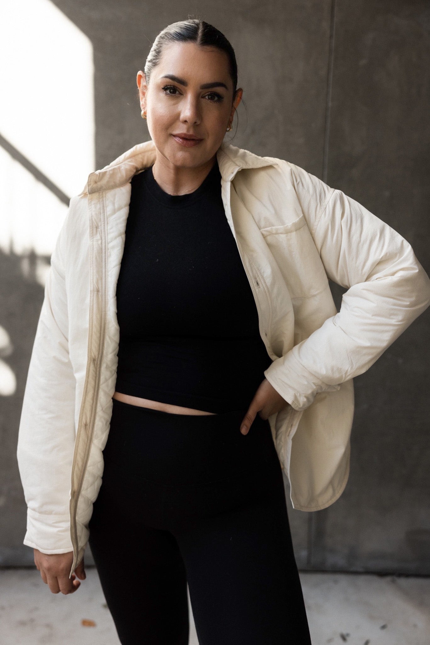 Quilted Shirt Jacket