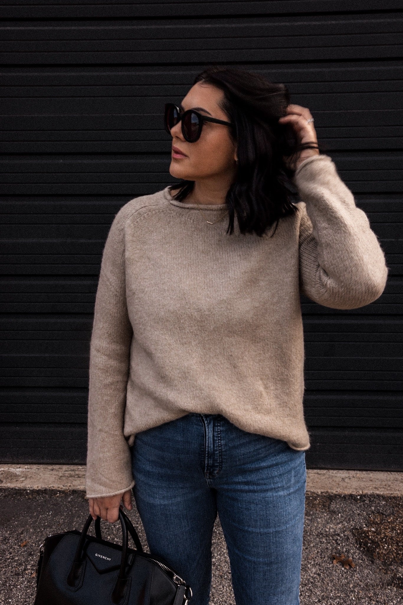 Rolled Edge Sweater