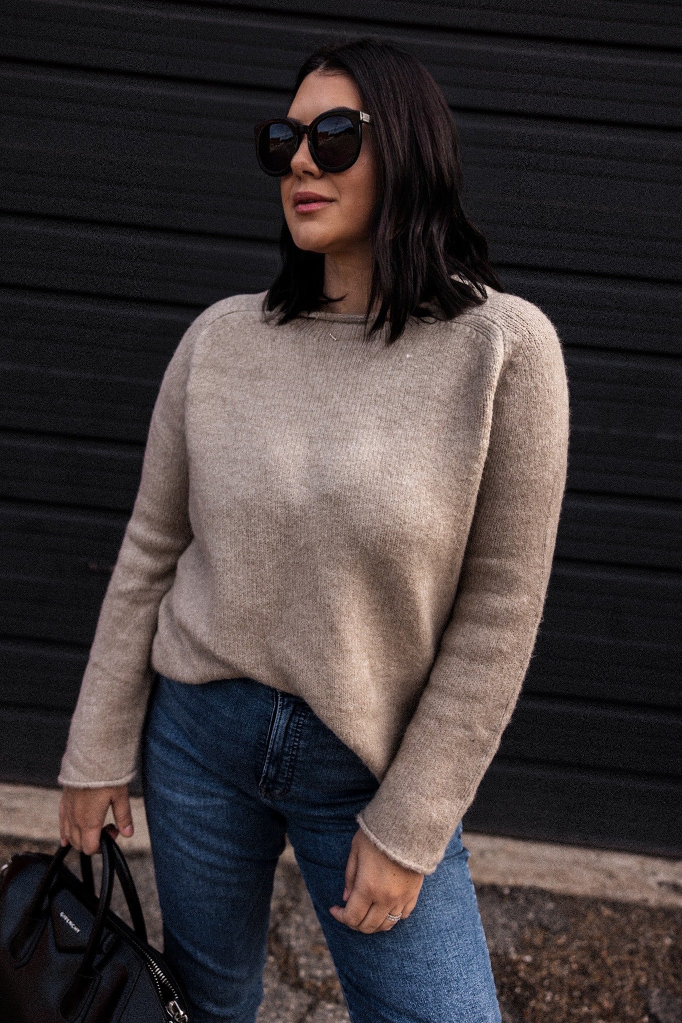 Rolled Edge Sweater