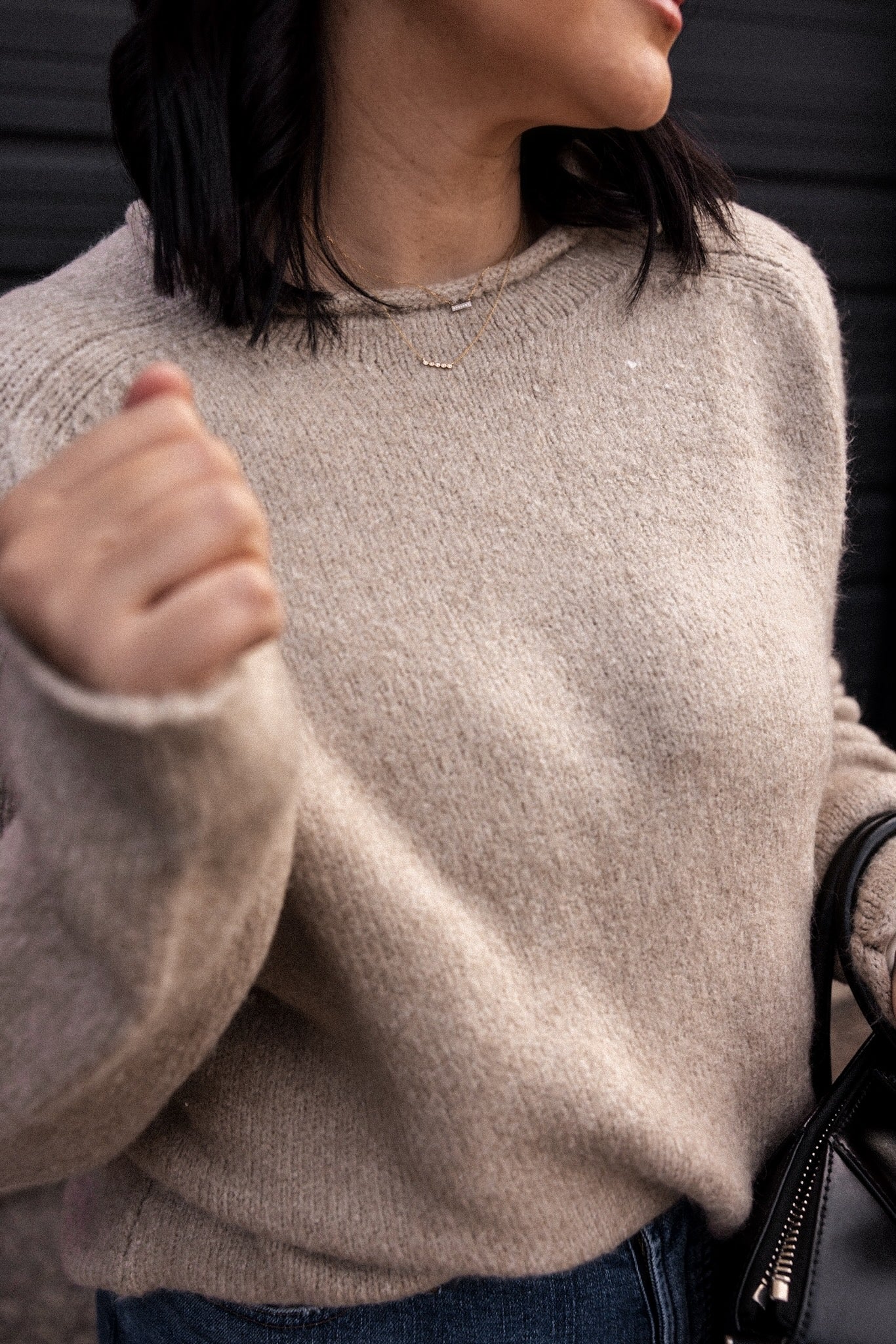 Rolled Edge Sweater
