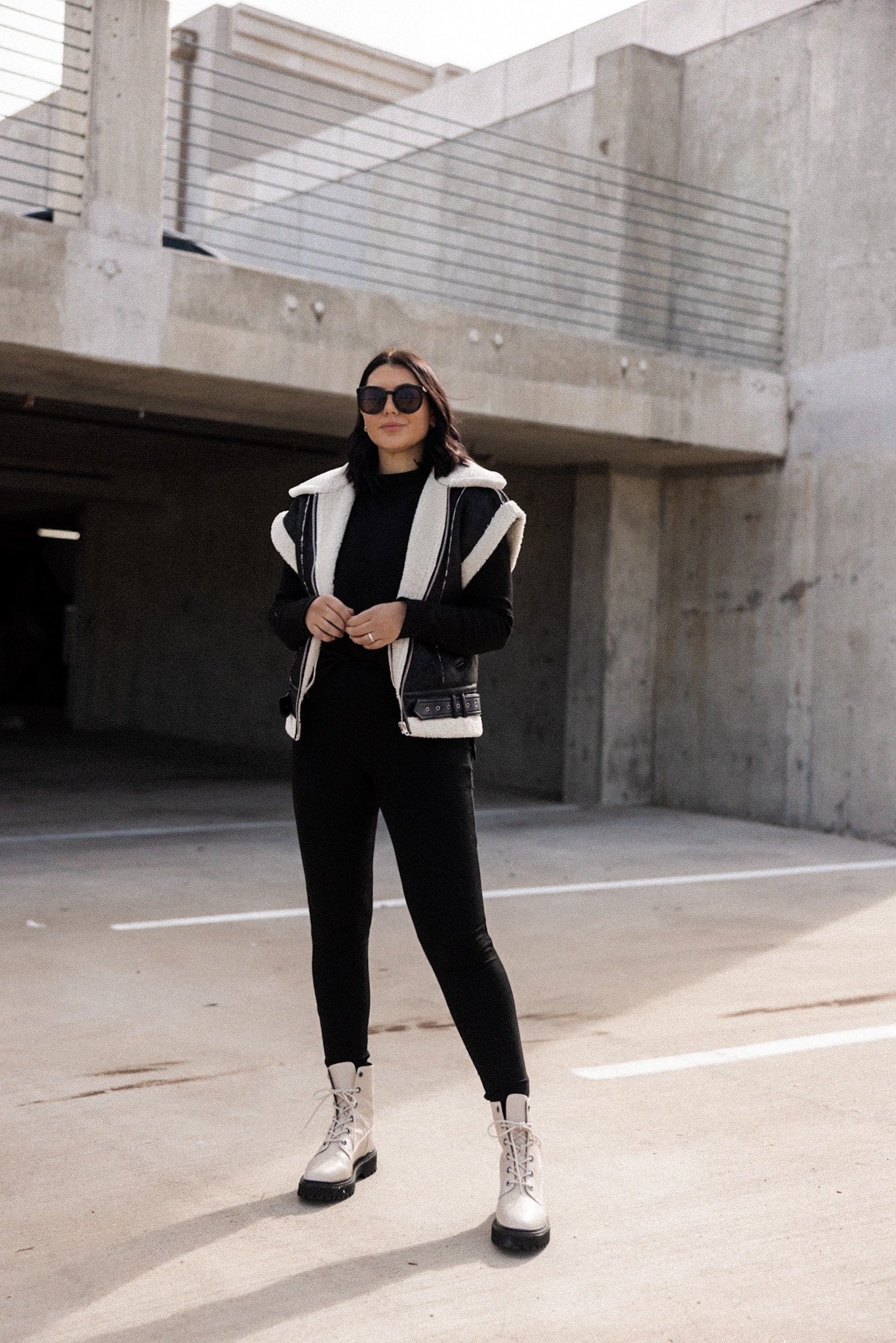 Sidney Faux Suede Moto Vest