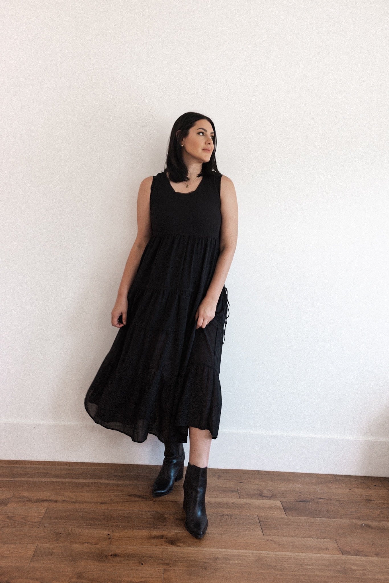 Chiffon Tiered Maxi Dress