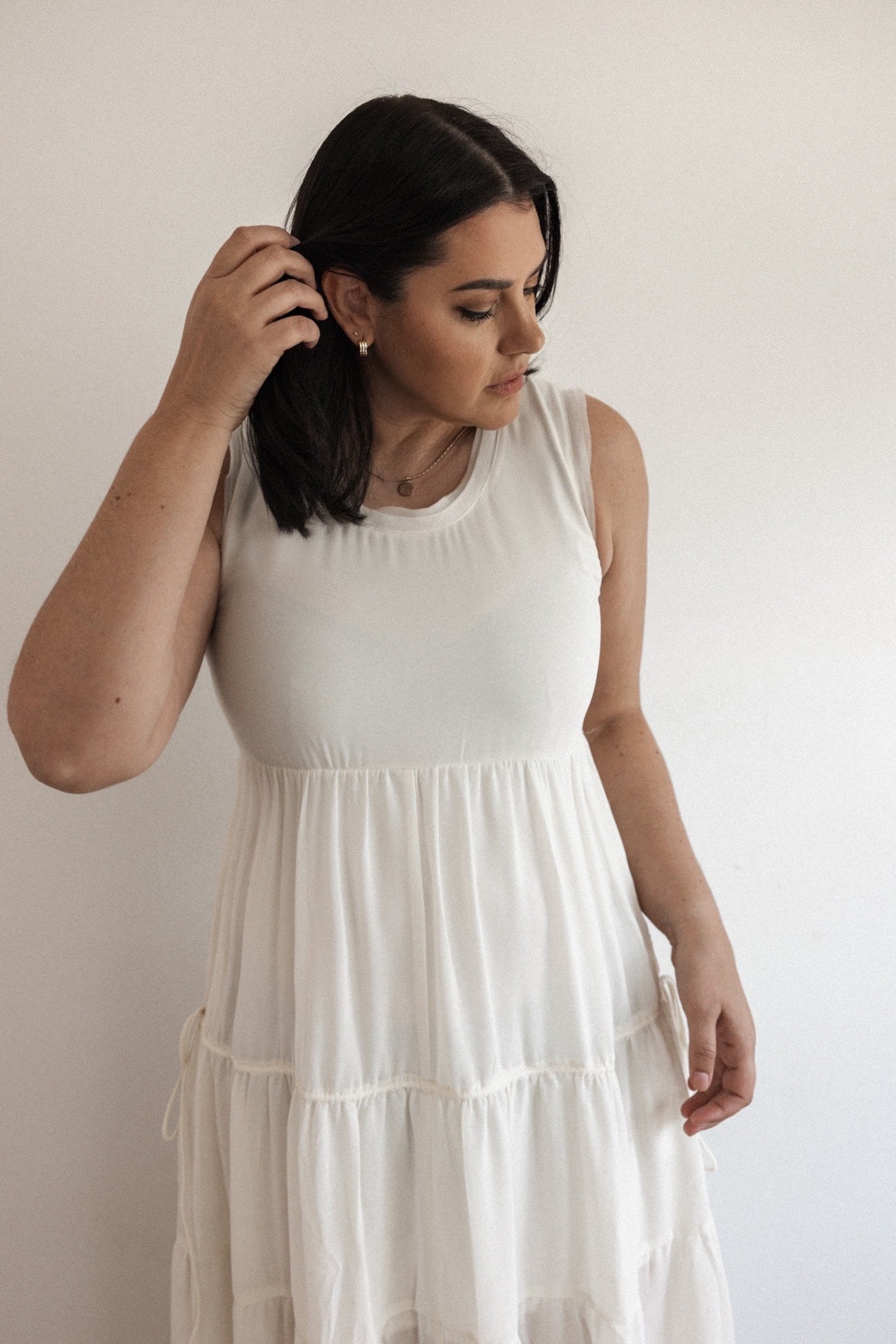 Chiffon Tiered Maxi Dress