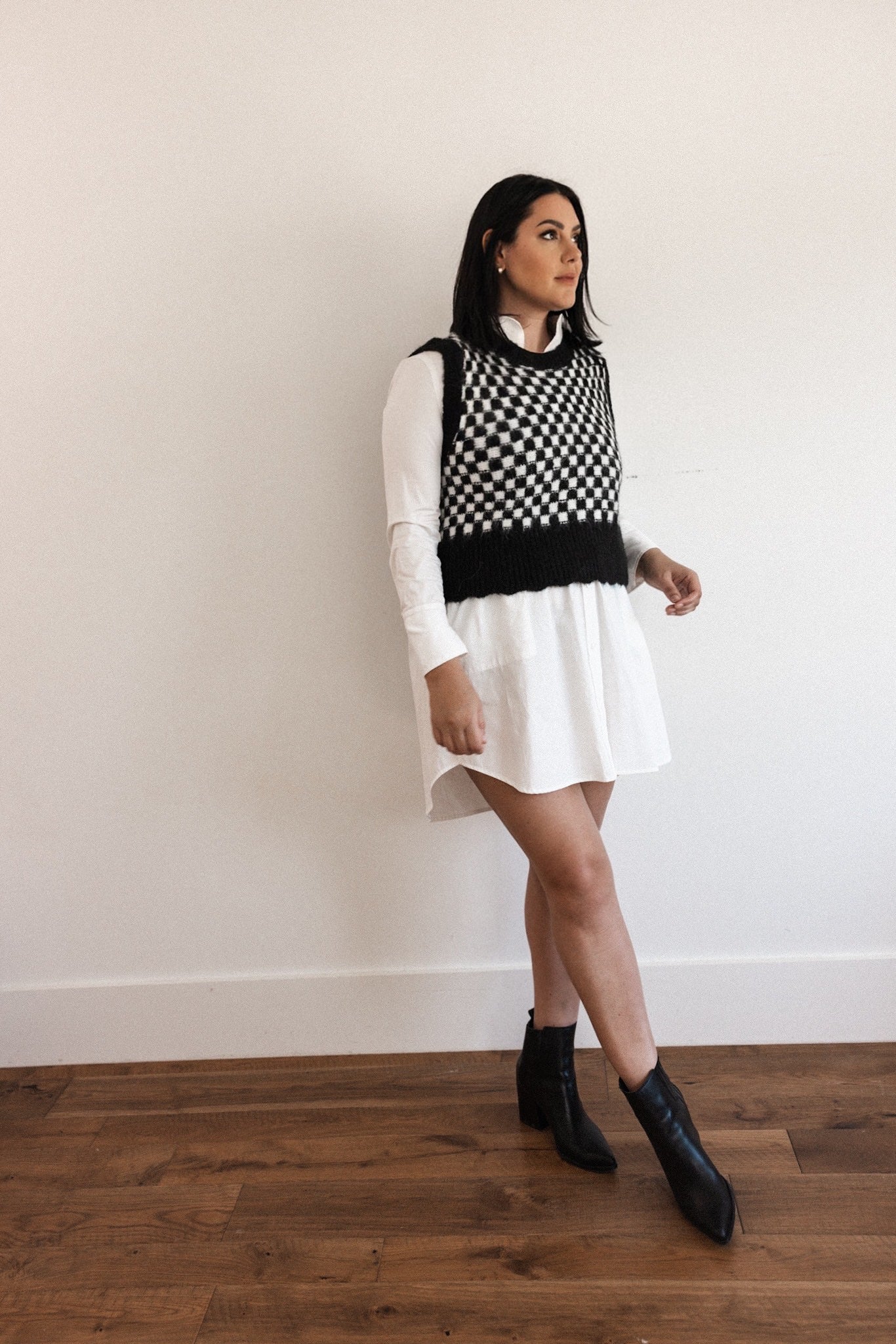 Checkerboard Sweater vest