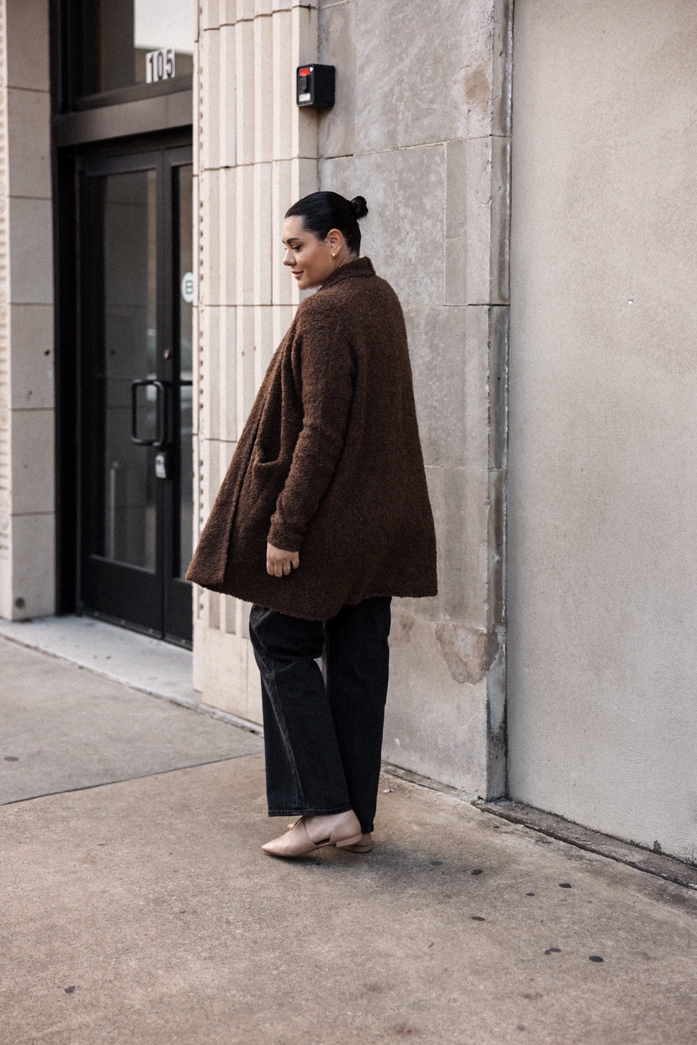 Open Front Shawl Cardigan
