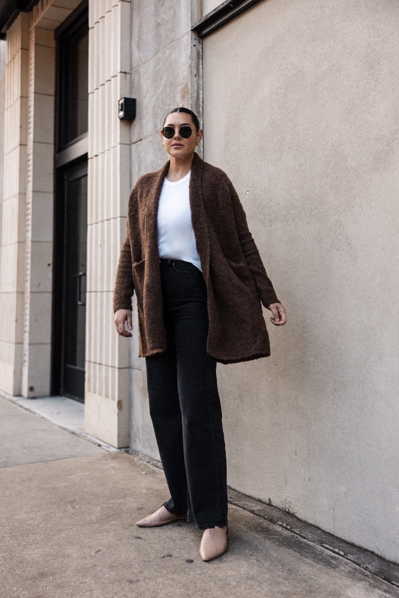 Open Front Shawl Cardigan