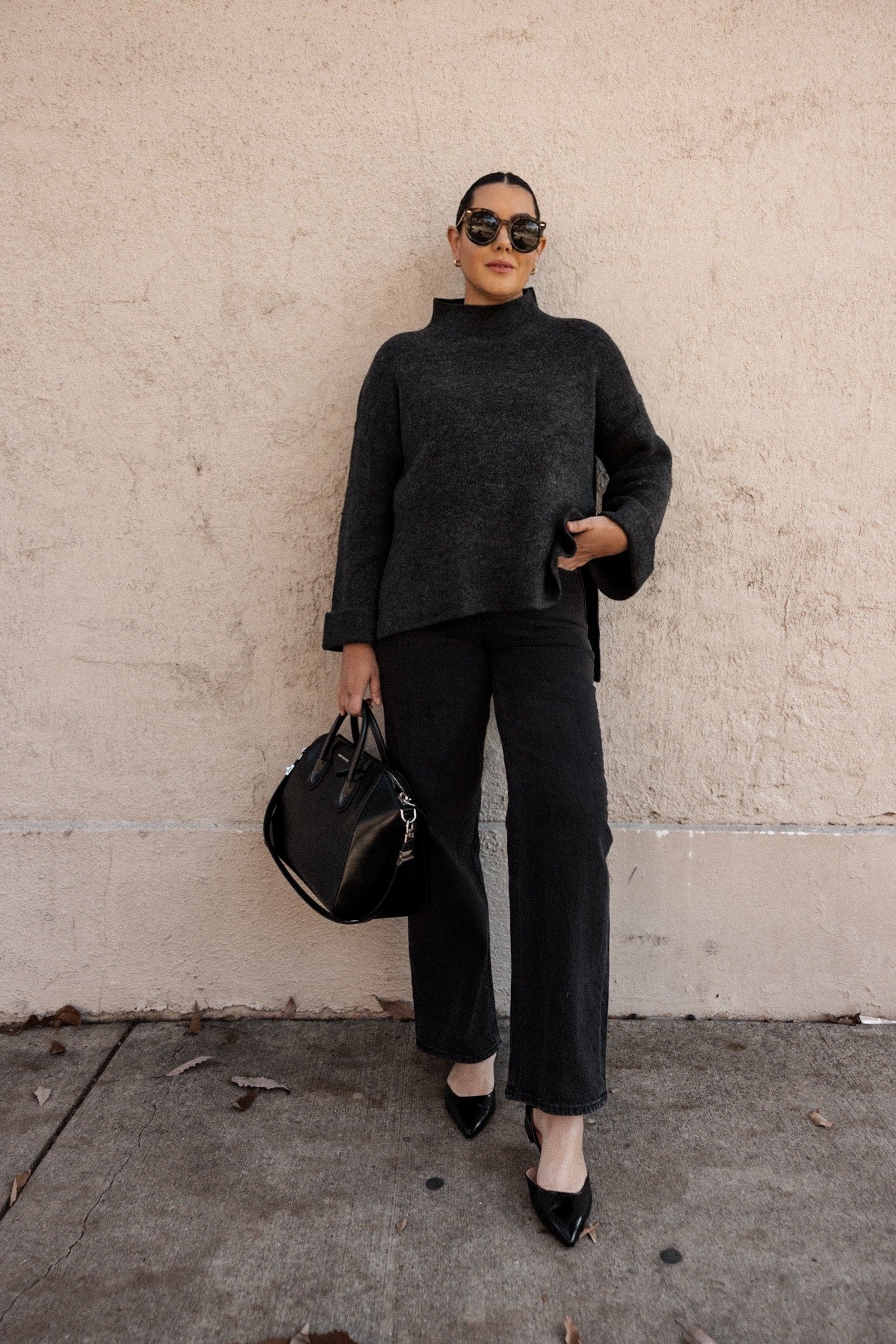 Mock Neck Boxy Sweater