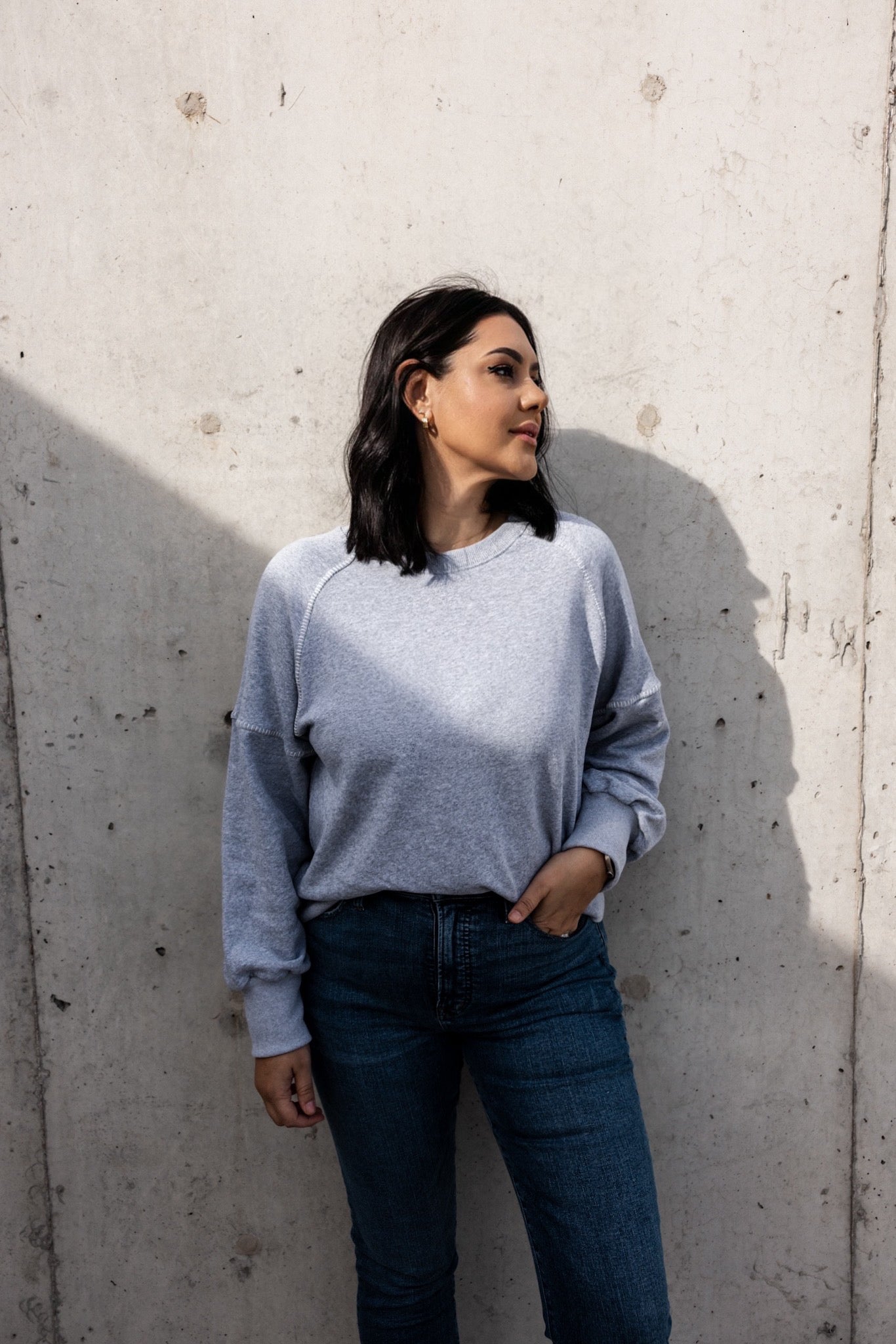 Contrast Trim Sweatshirt