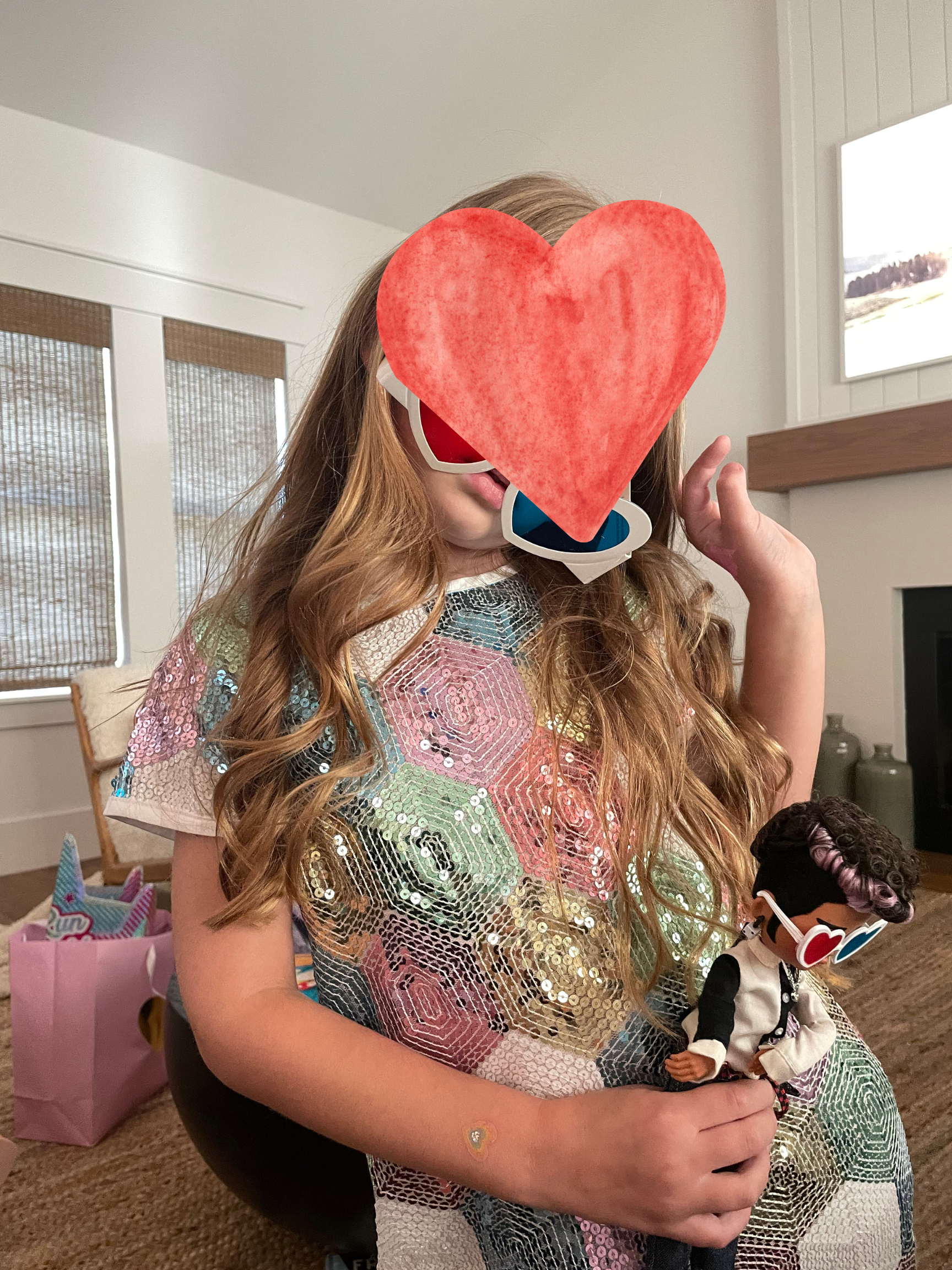 Kids' Patchwork Sequin Dress