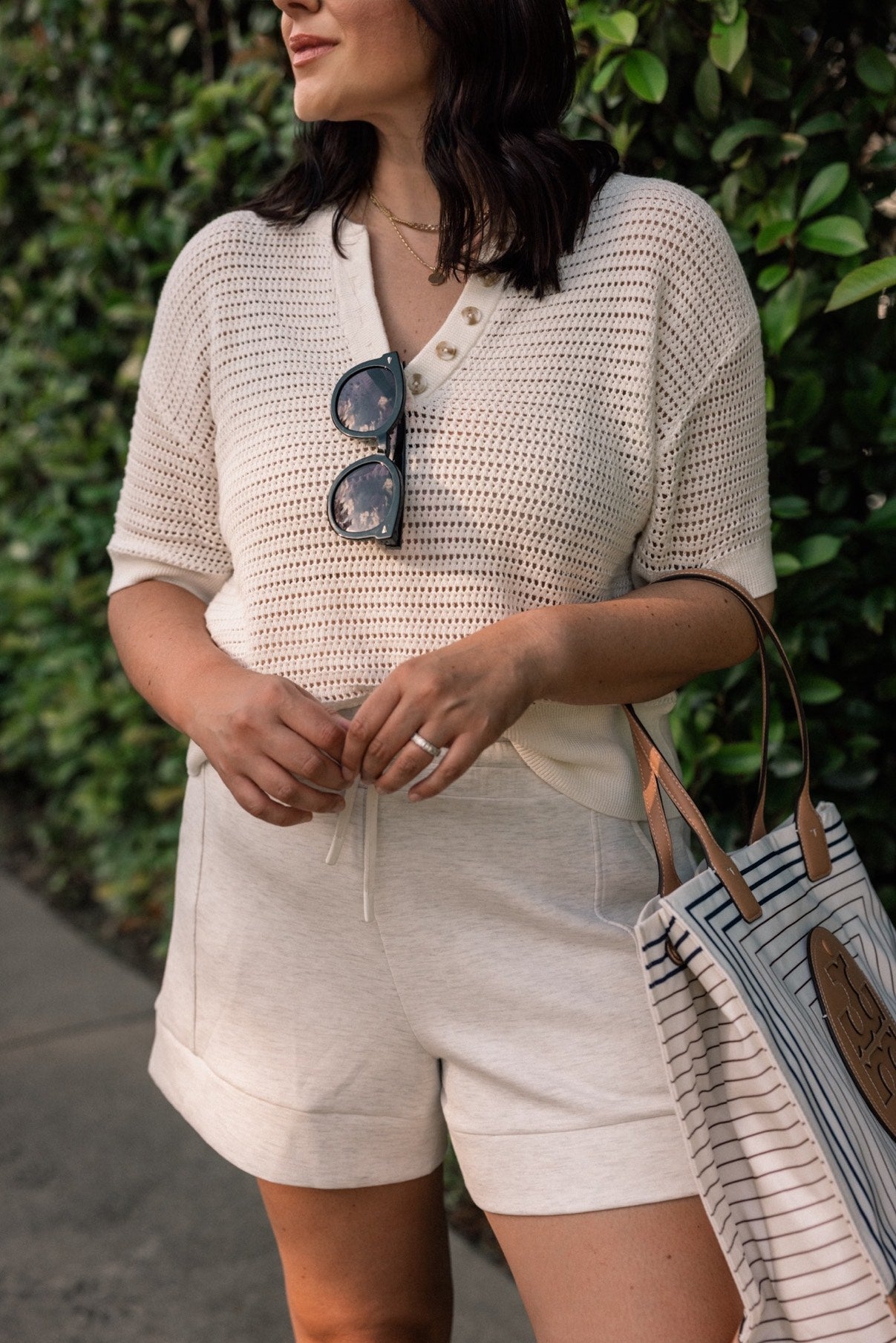 Callie Sheer Knit Cotton Top