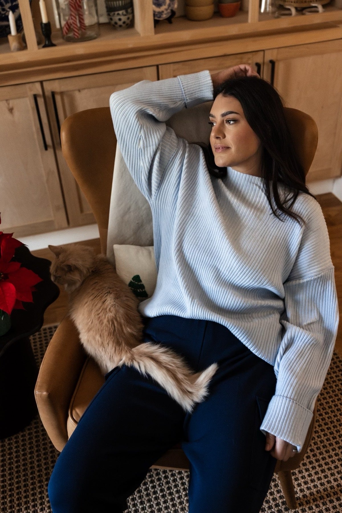 Kingsley Mock Neck Knit Sweater