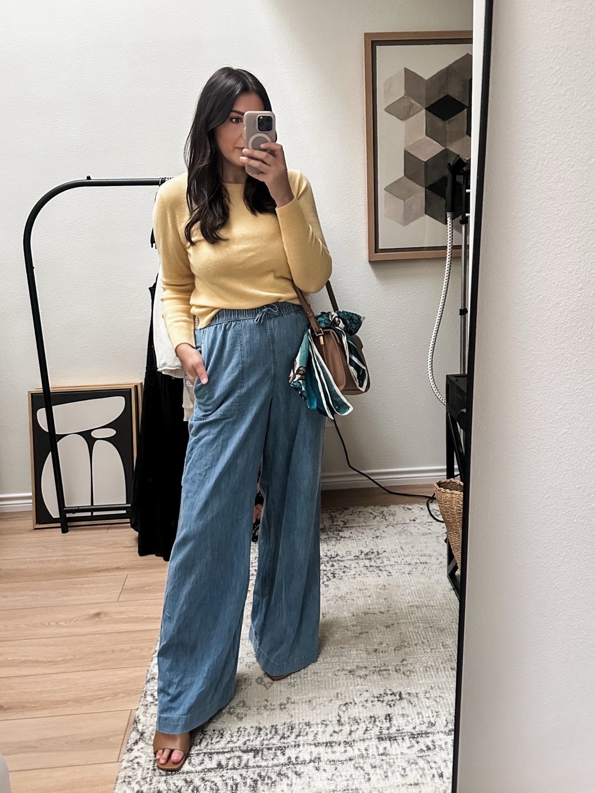 Angie Indigo Palazzo Pant