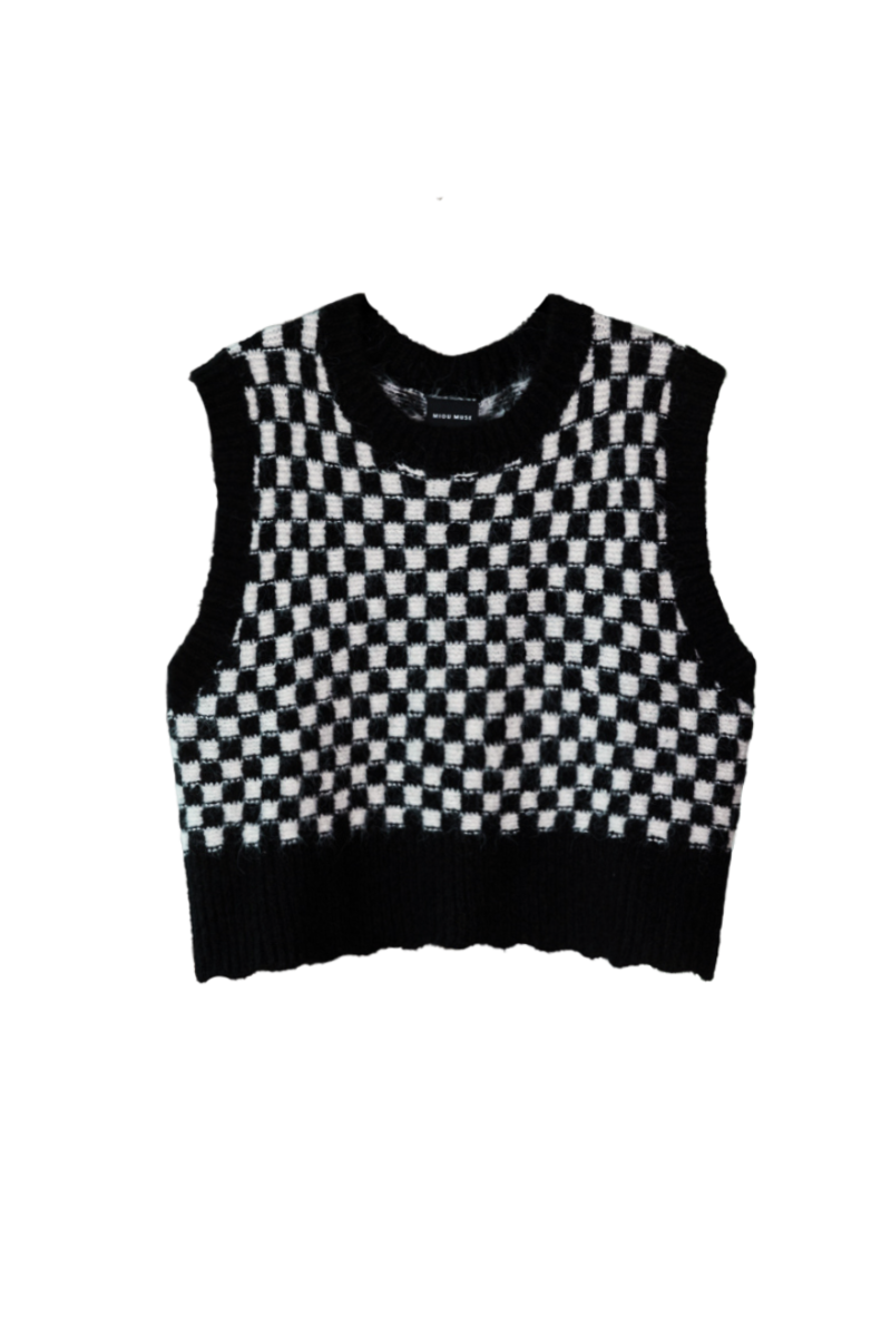 Checkerboard Sweater vest