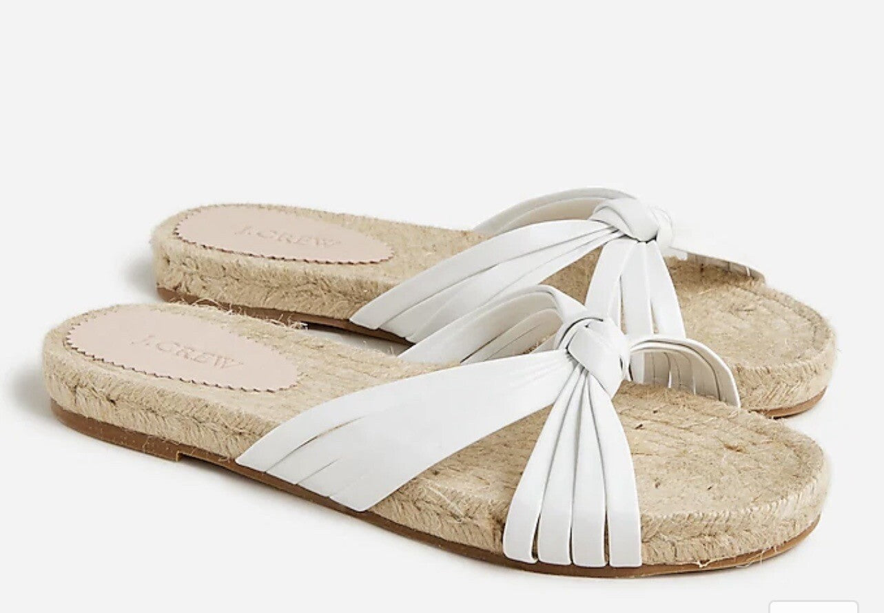 Made in Spain Knotted Espadrille Slides