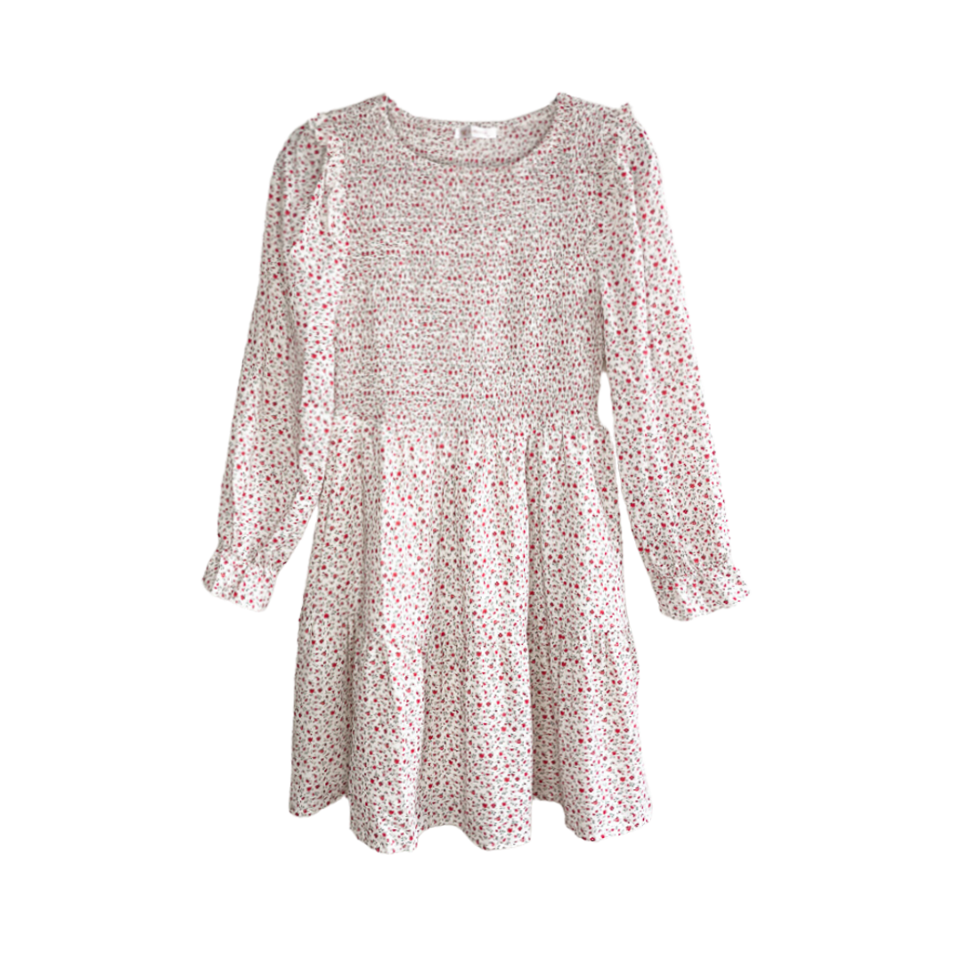 Floral Ruffle Smocked Dress