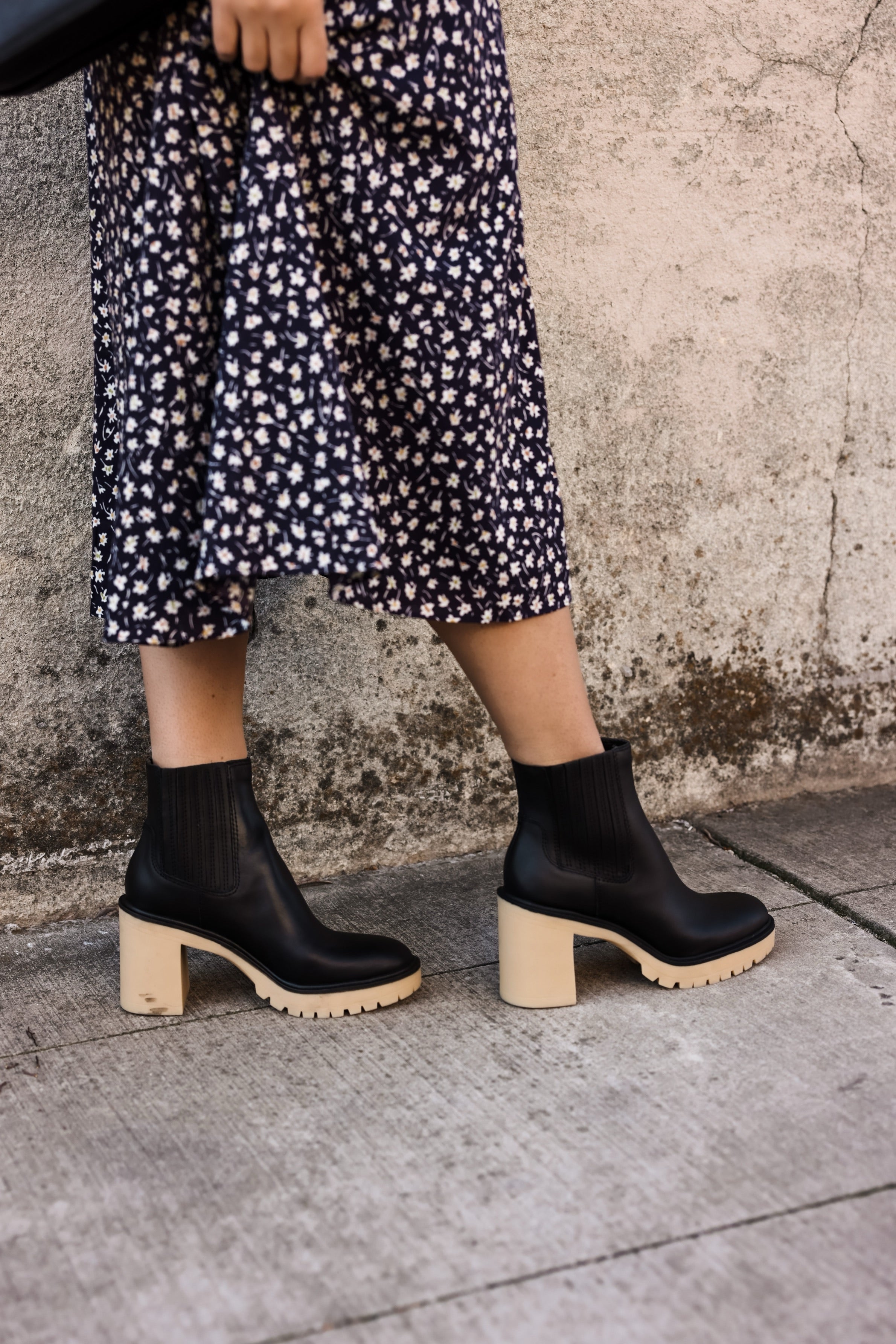 Caster H2O Waterproof Lug Sole Platform Bootie