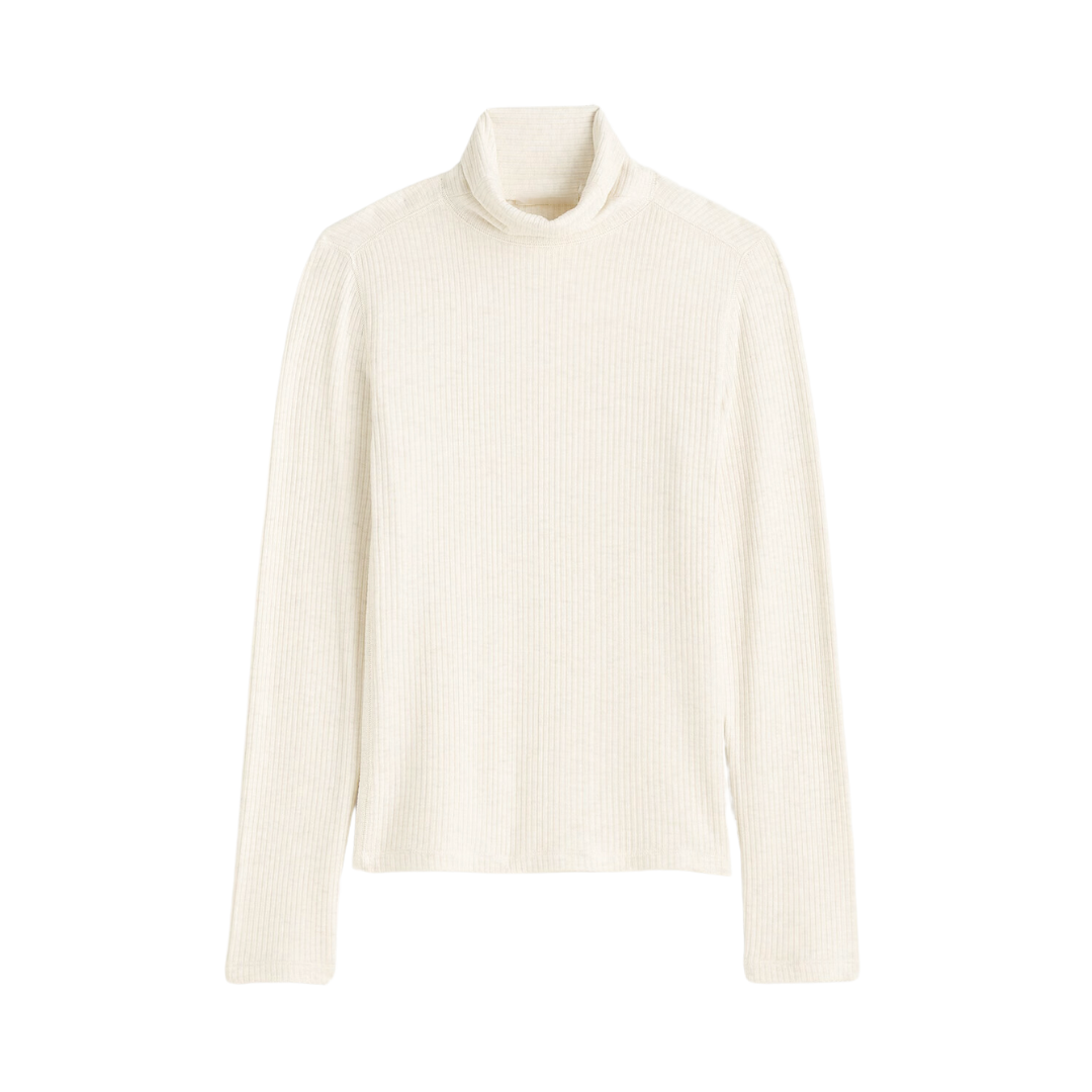Ribbed Turtleneck Tee