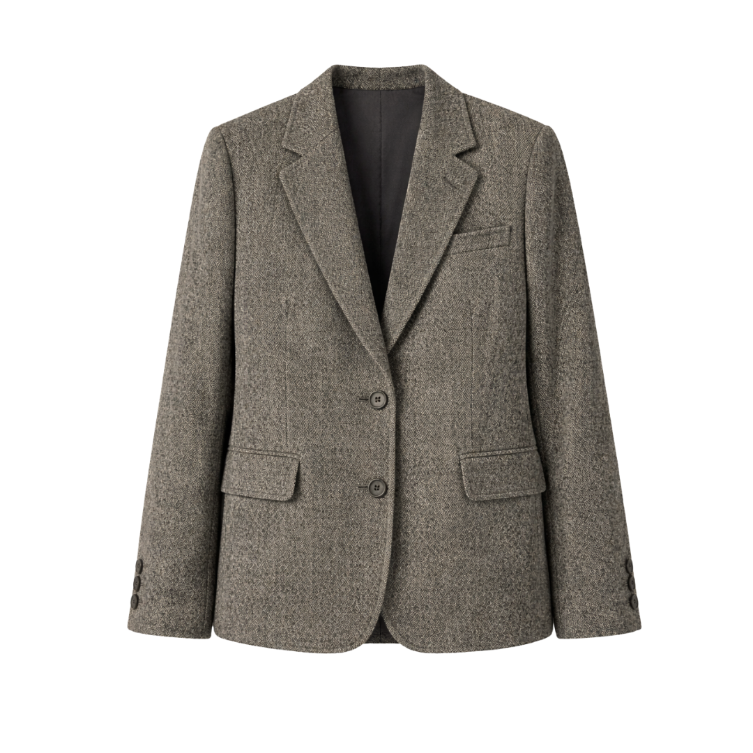 Italian Wool Oversized Blazer